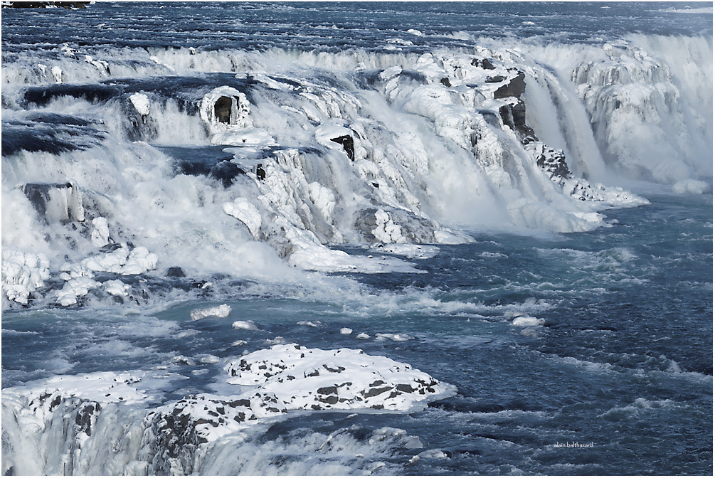 Canon EF 28-300mm F3.5-5.6L IS USM sample photo. Gullfoss in winter photography
