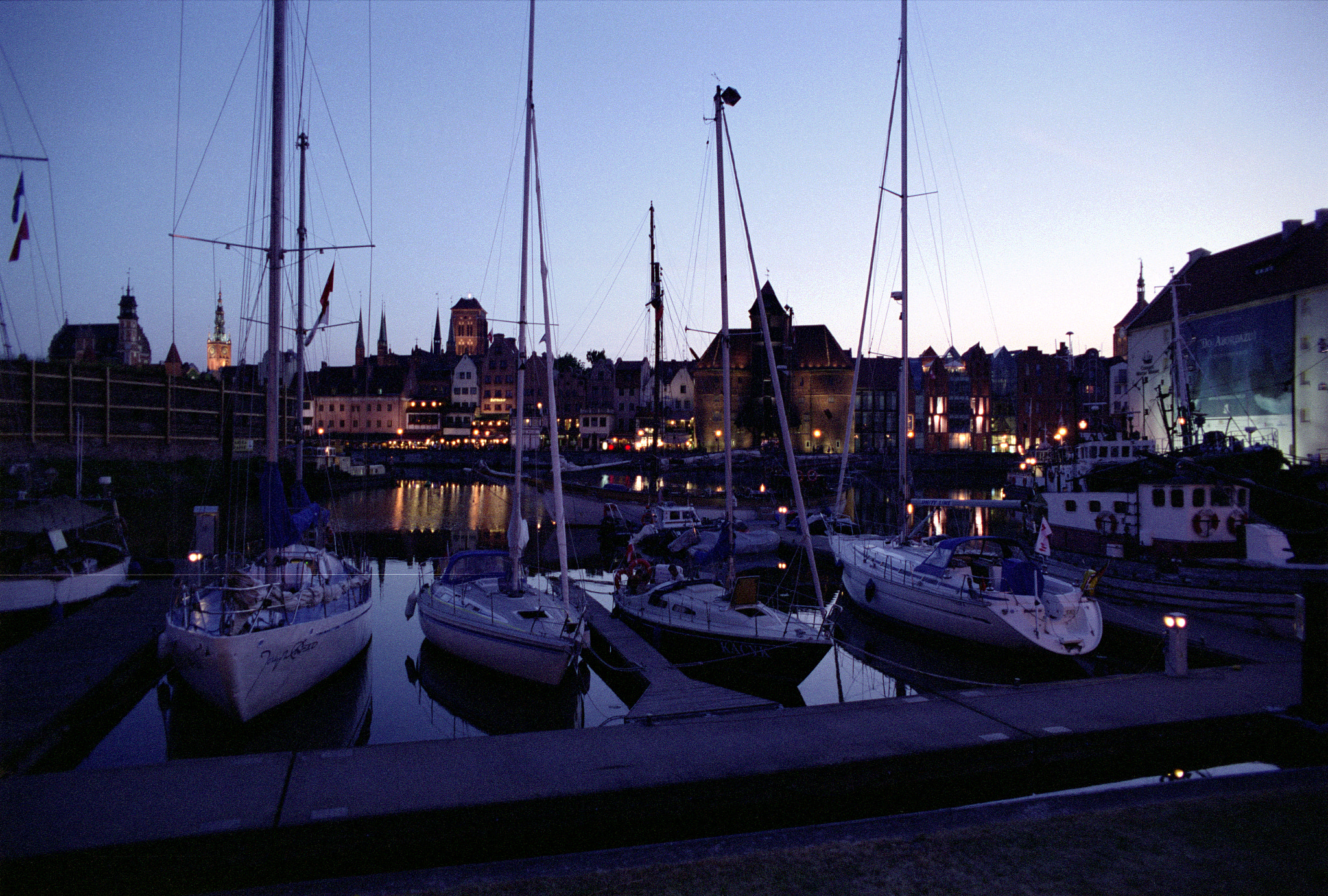 Pentax MZ-S sample photo. Gdańsk yacht marina photography