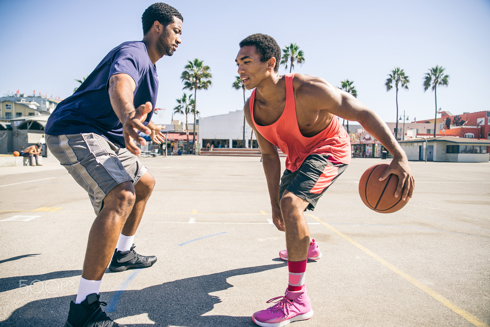 Nikon D610 sample photo. Friends playing basketball photography