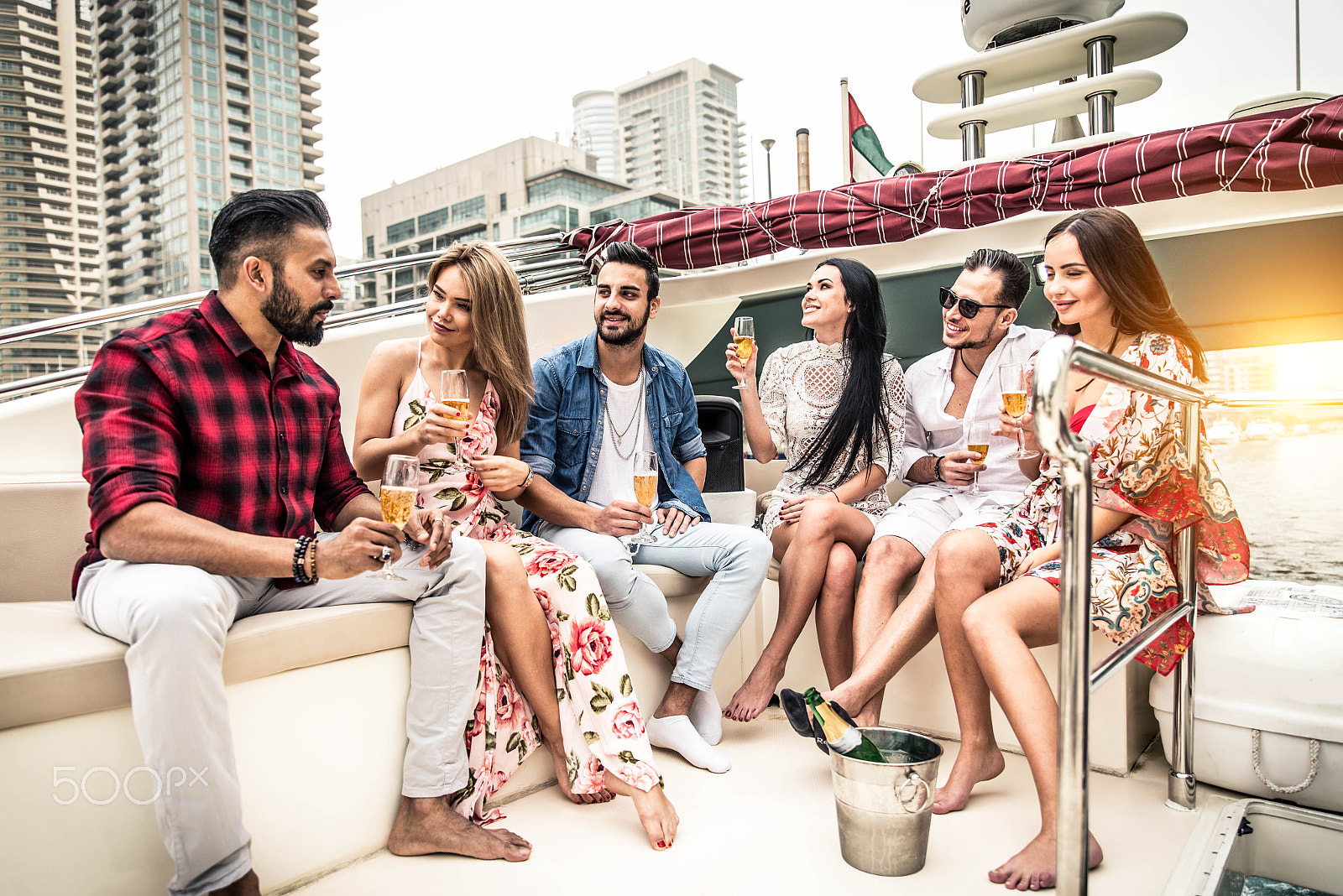 Nikon D610 sample photo. People celebrating on a yacht photography