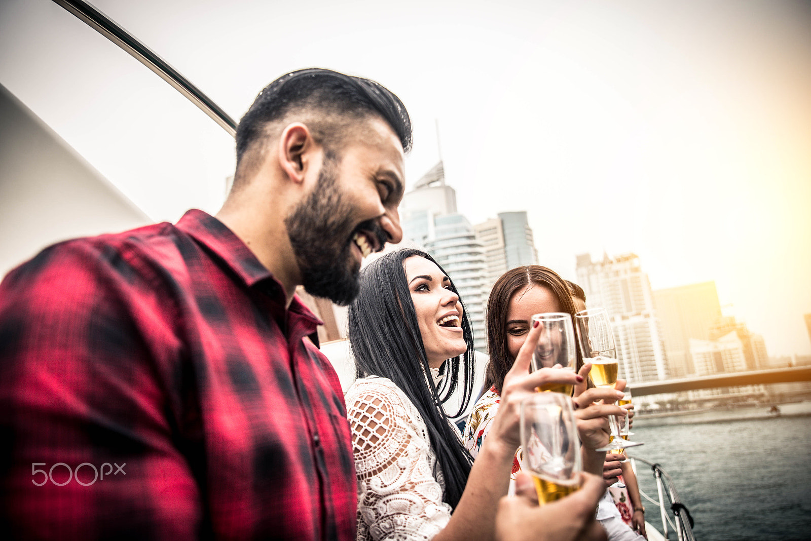 Nikon D610 sample photo. People celebrating on a yacht photography