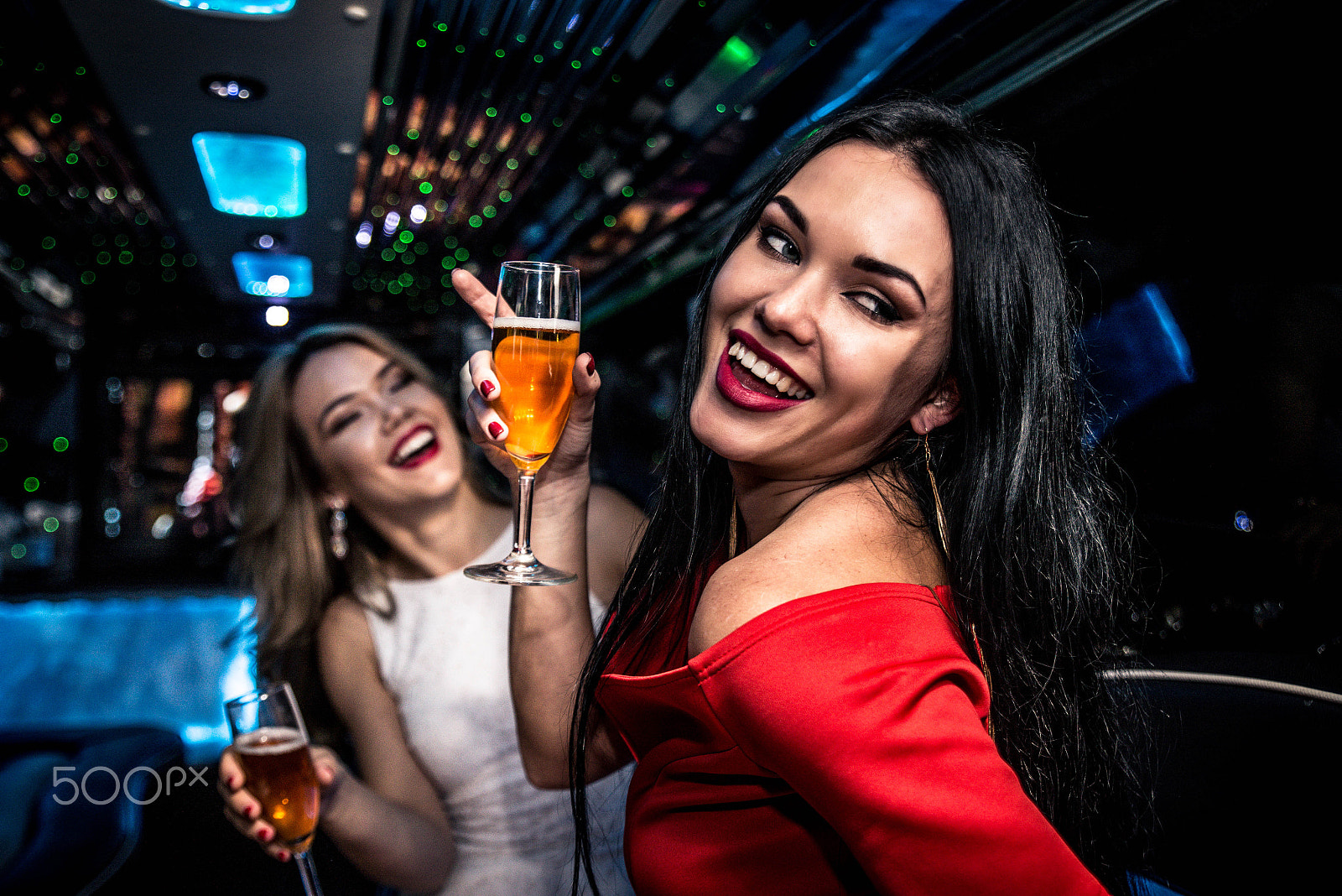 Nikon D610 sample photo. Girls partying in a limousine photography