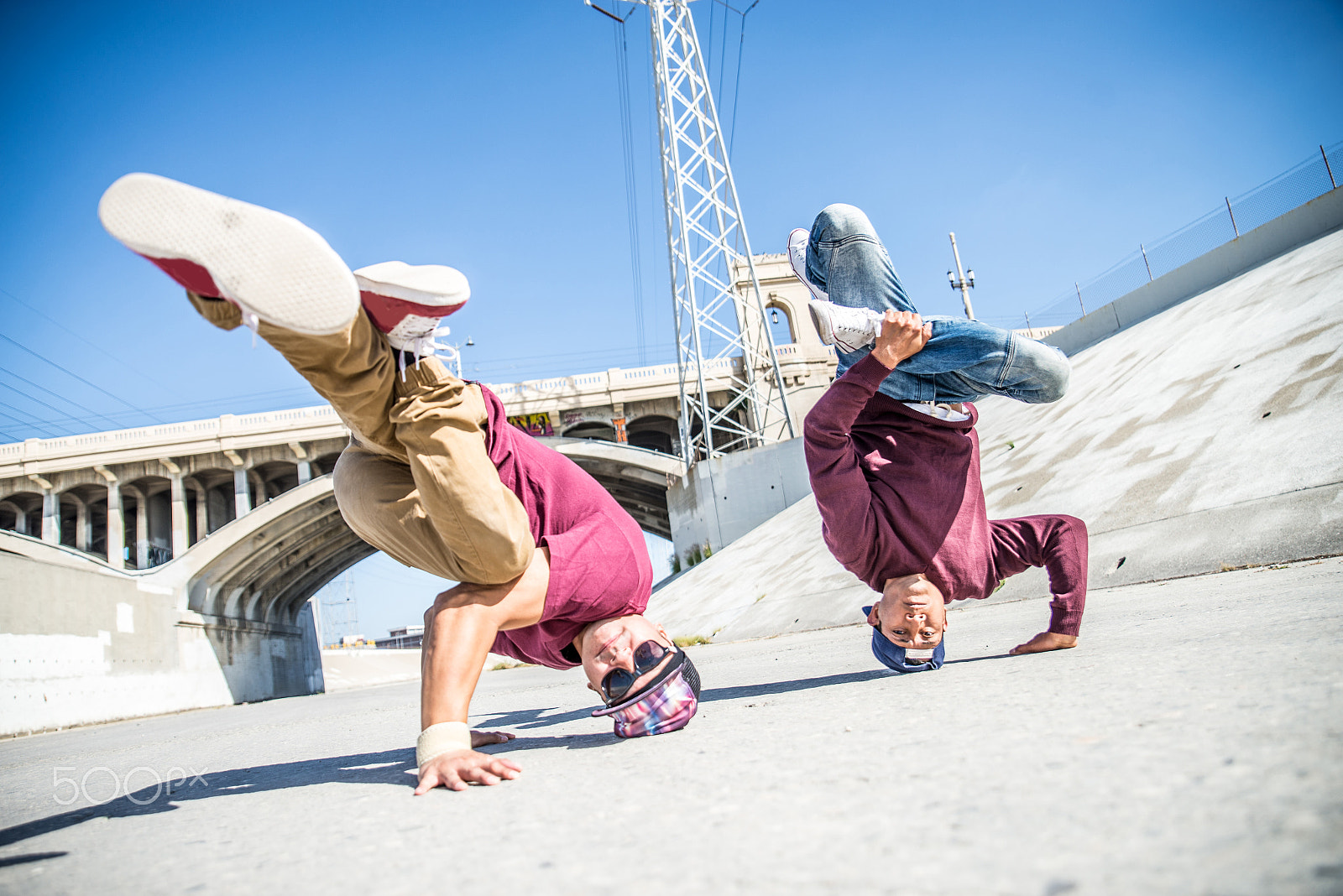 Tamron SP 24-70mm F2.8 Di VC USD sample photo. Breakdancers perfrming tricks photography