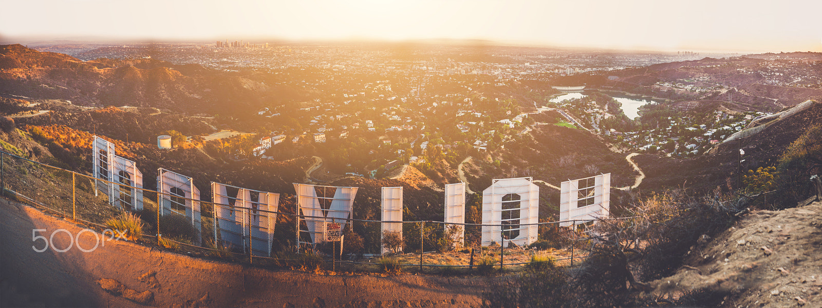 Nikon D610 sample photo. Hollywood sign and cityscape photography