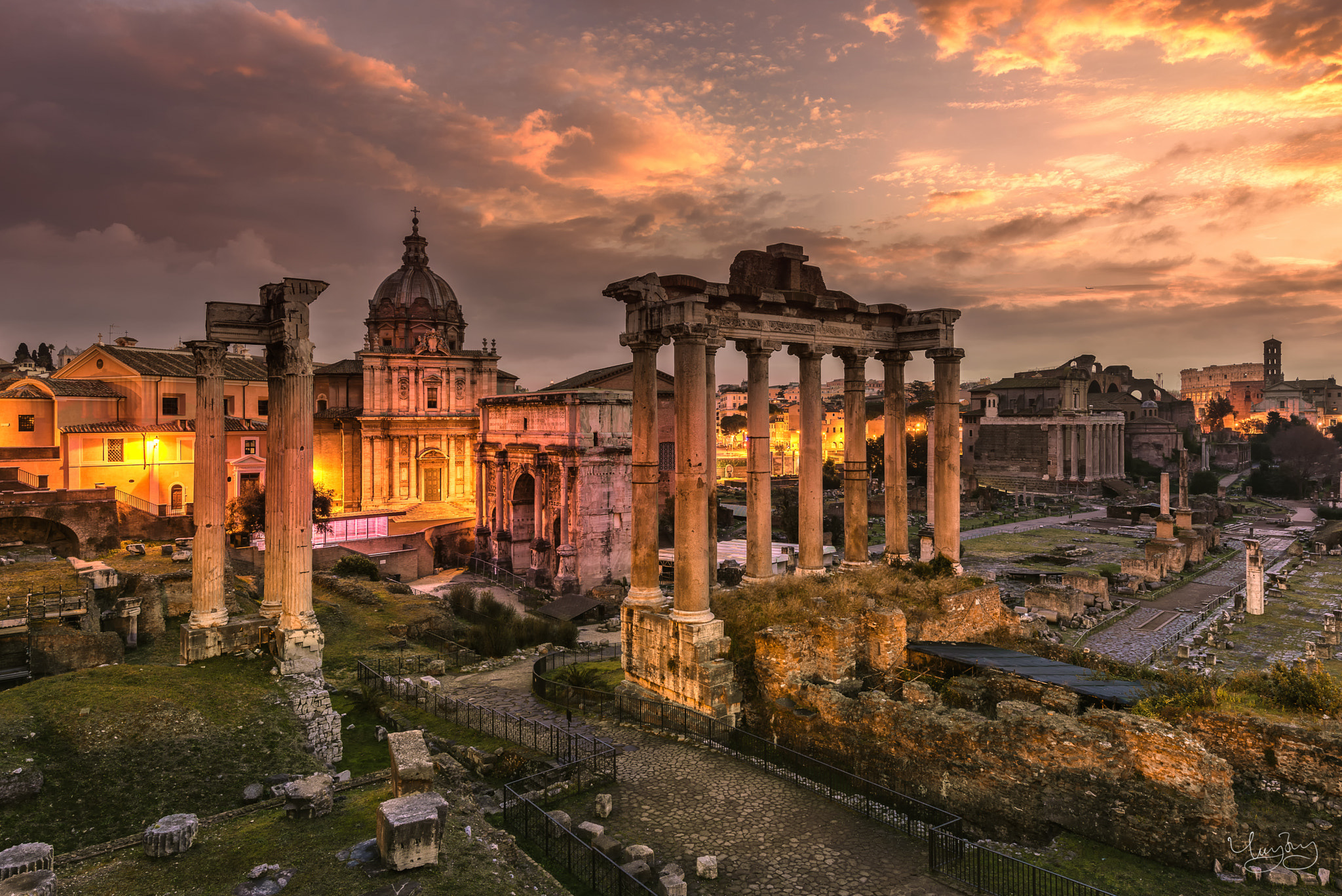 Nikon AF-S Nikkor 14-24mm F2.8G ED sample photo. Roman forum photography