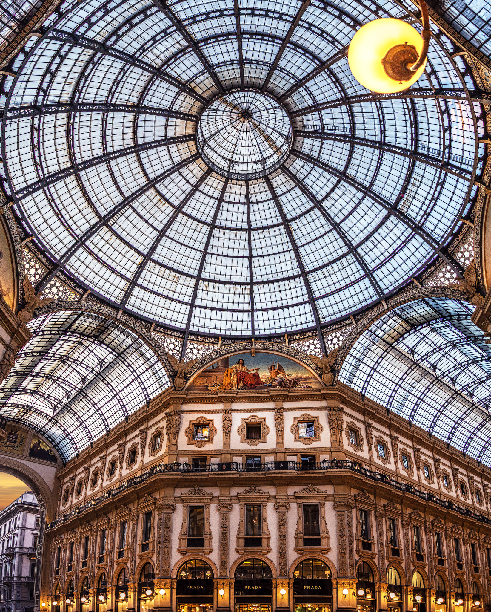 Canon EOS 6D + Canon EF 28-135mm F3.5-5.6 IS USM sample photo. Milan italy galleria at sunset photography