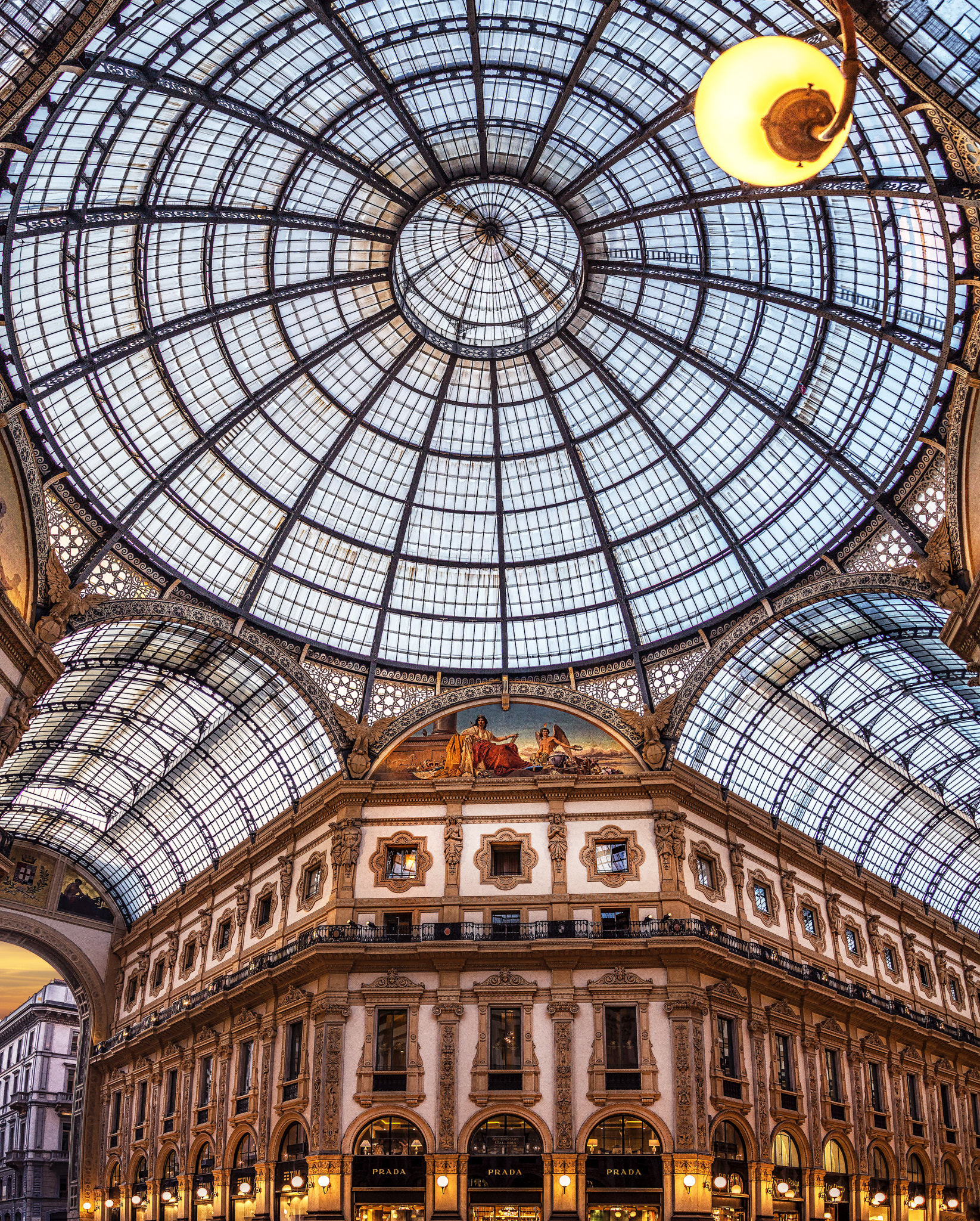 Canon EF 28-135mm F3.5-5.6 IS USM sample photo. Milan italy galleria at sunset photography