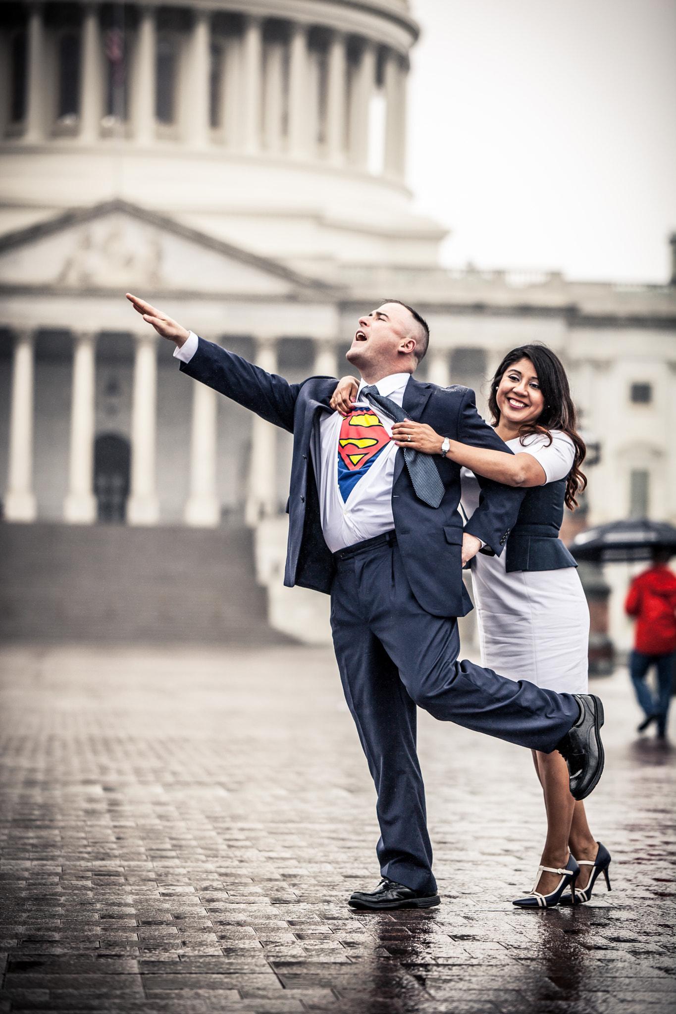 Canon EOS 5D Mark II sample photo. Superman and his love photography