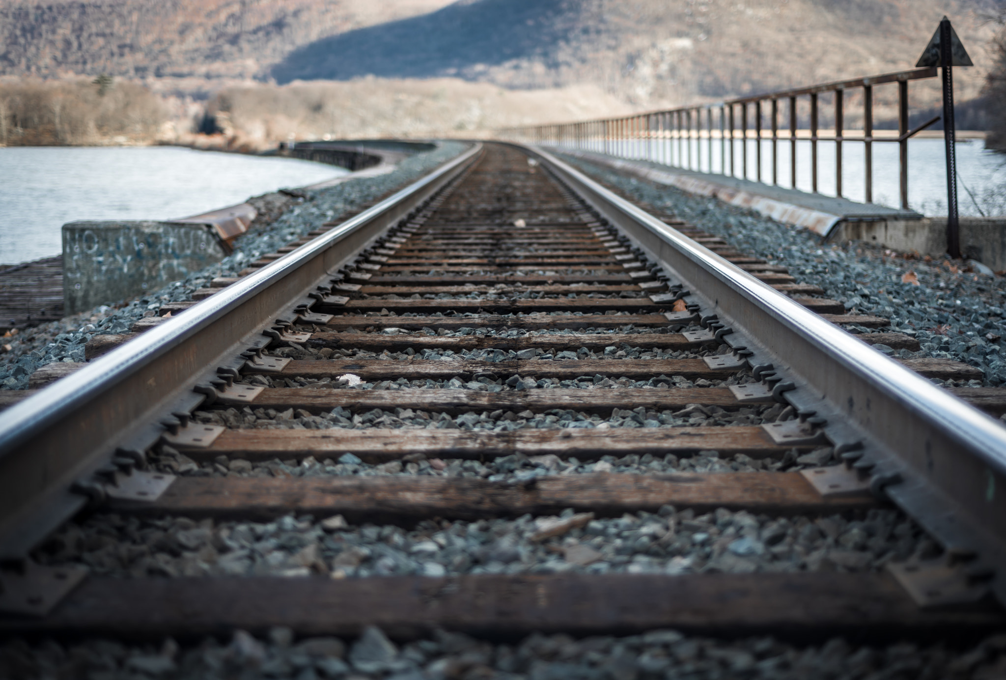 Nikon D750 + Nikon AF Nikkor 50mm F1.8D sample photo. Railroad tracks to infinity photography