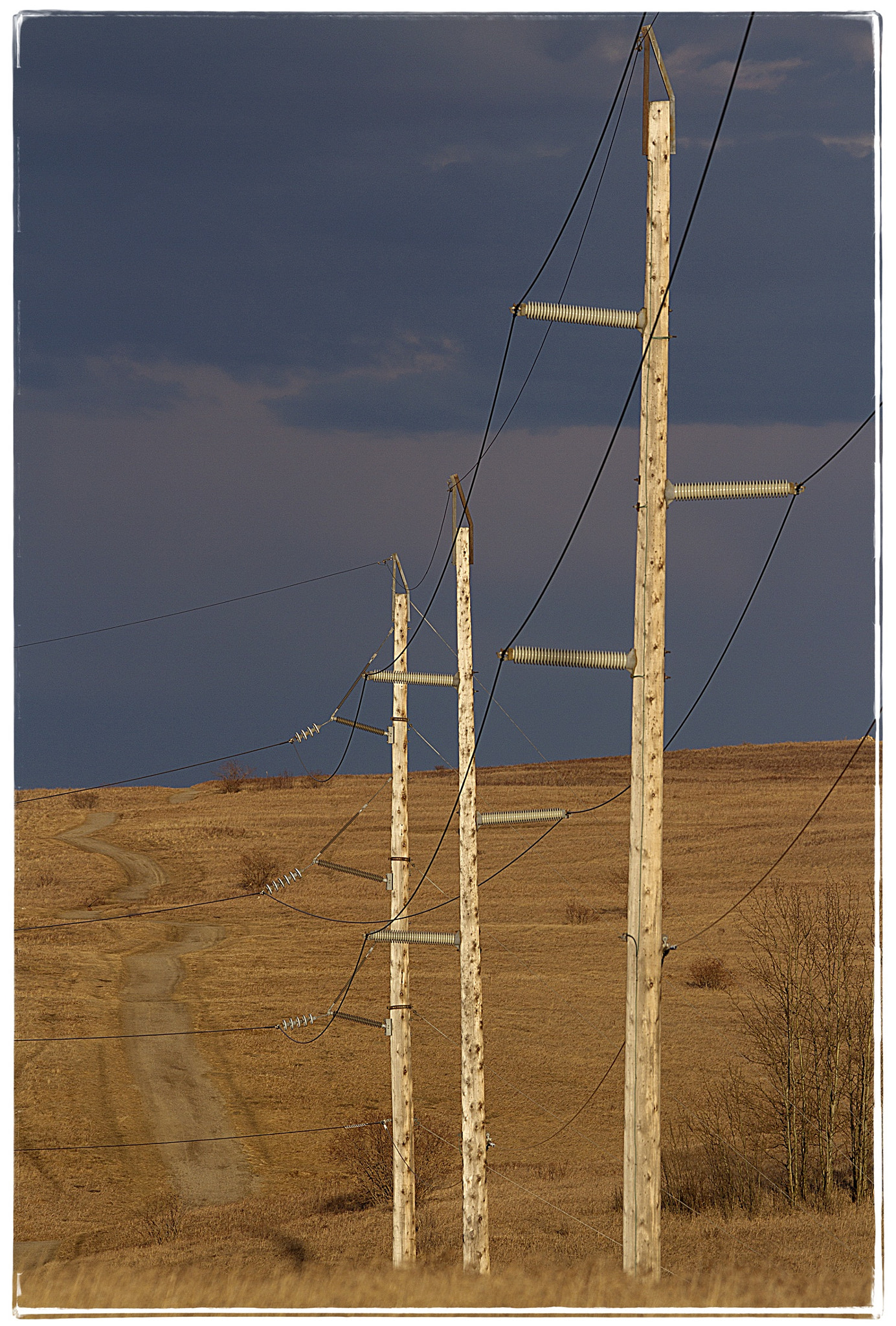 Canon EOS 7D sample photo. Power lines on the prairie. photography