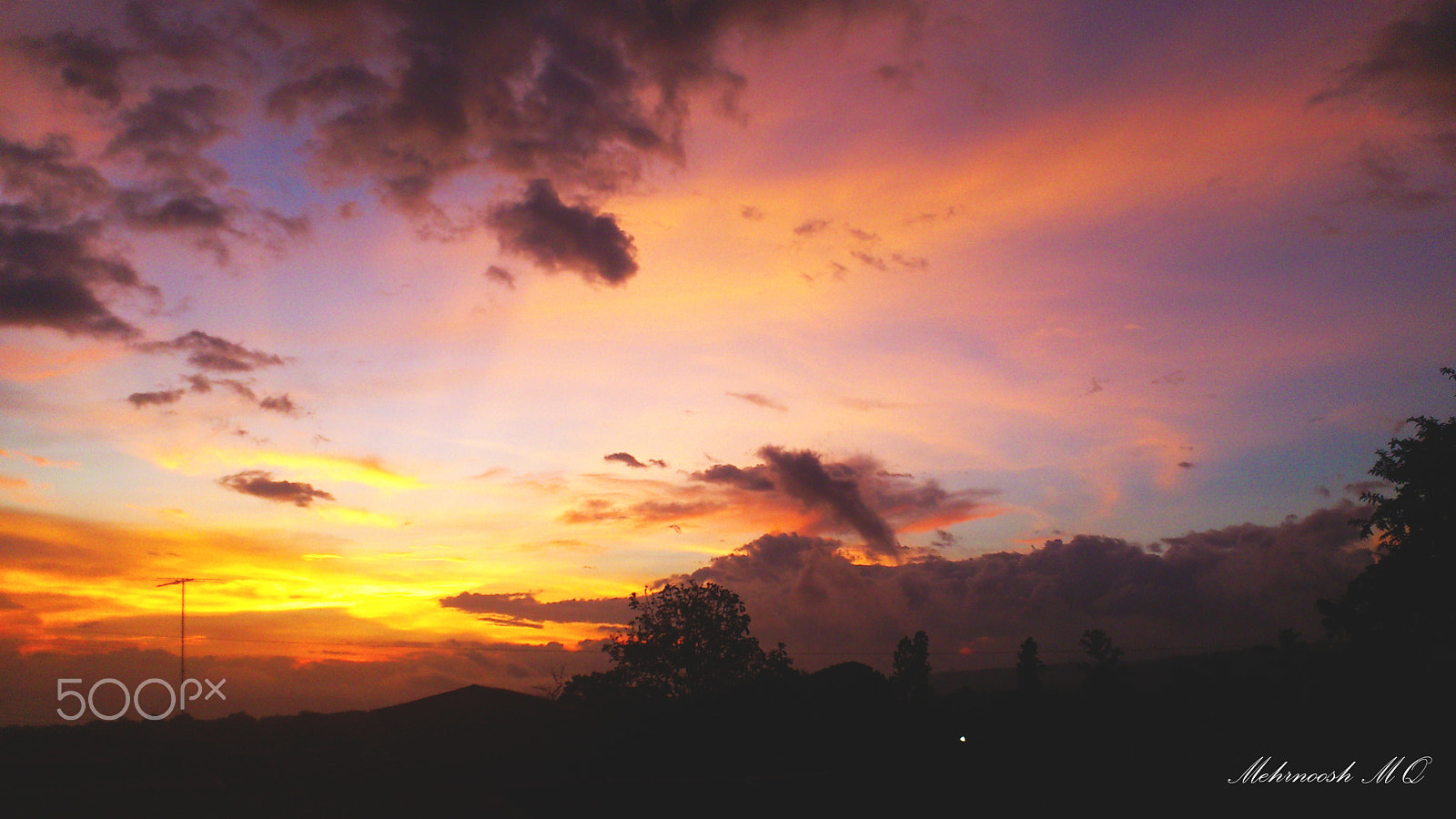 Sony Ericsson Xperia arc S sample photo. Colorful sunset photography