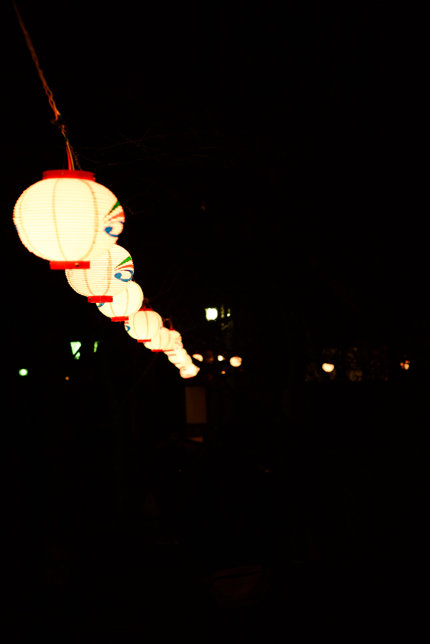 Nikon D7100 + Nikon AF Nikkor 50mm F1.8D sample photo. Haru matsuri lantern display photography