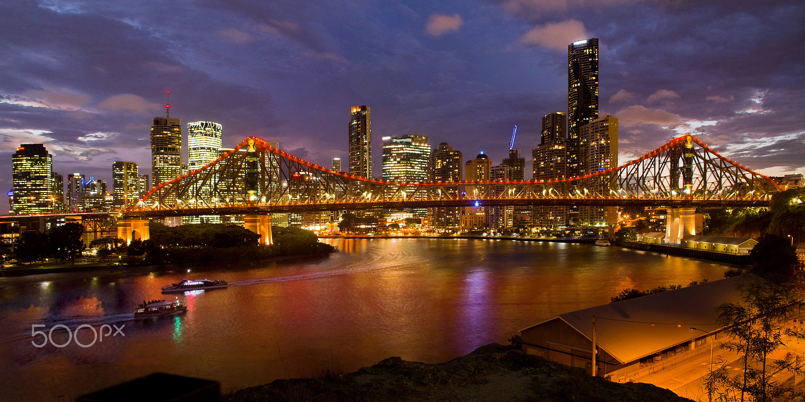 Pentax K-1 sample photo. Brisbane evening photography