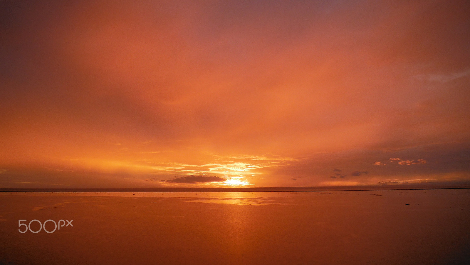 Fujifilm FinePix XP50 sample photo. Sunset sea clouds reflection photography