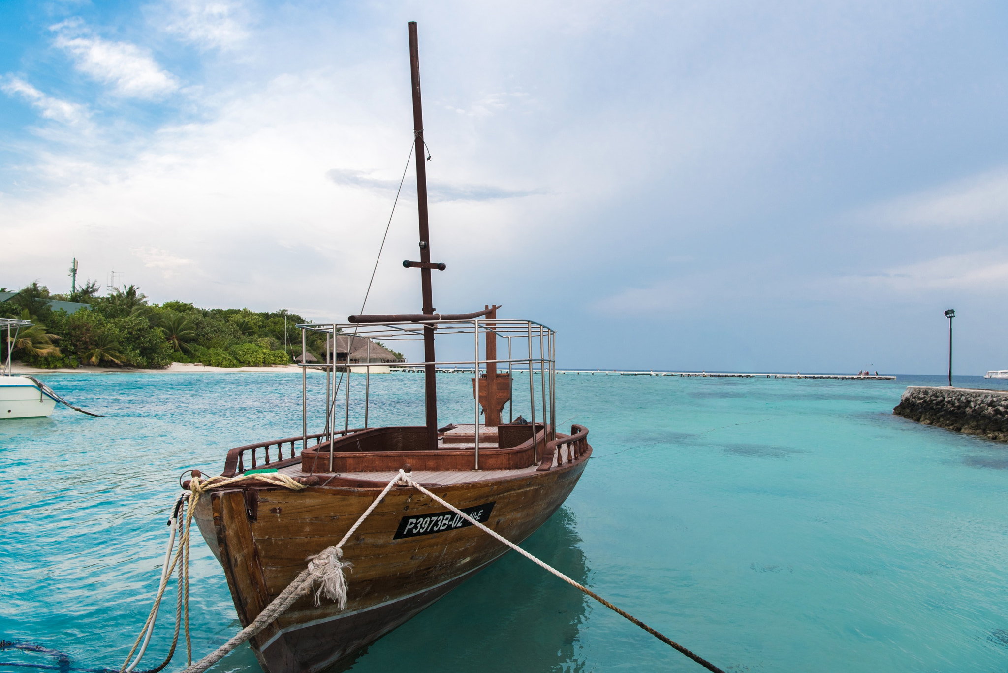 Nikon D810 sample photo. Maldives fishing boat photography