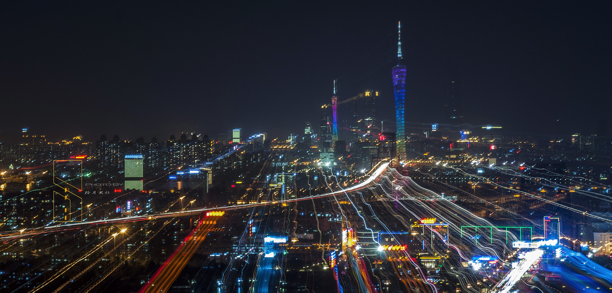 Nikon D90 sample photo. Overlooking the canton tower photography