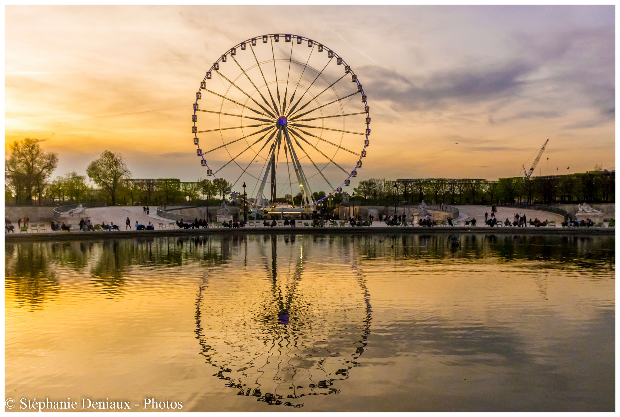 Canon EOS 100D (EOS Rebel SL1 / EOS Kiss X7) sample photo. La grande roue de paris et son reflet  photography