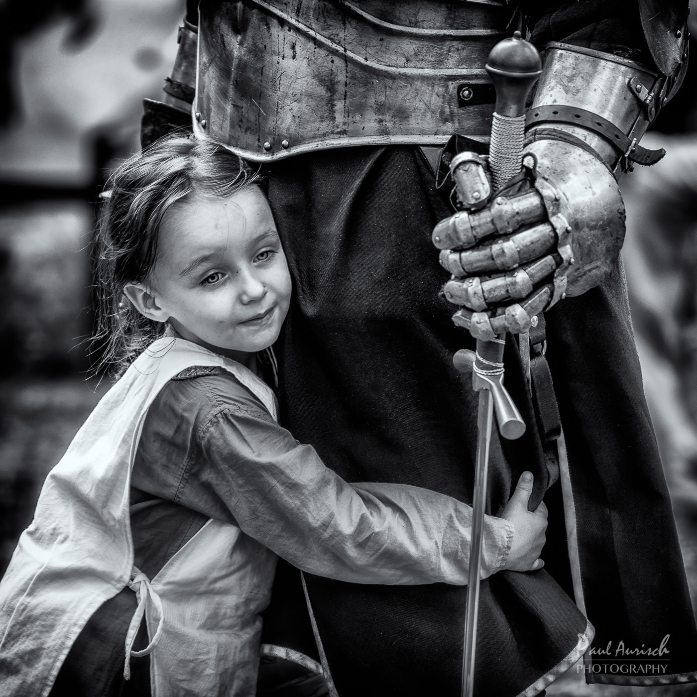 Nikon AF-S Nikkor 70-200mm F4G ED VR sample photo. Little girl and her knight photography