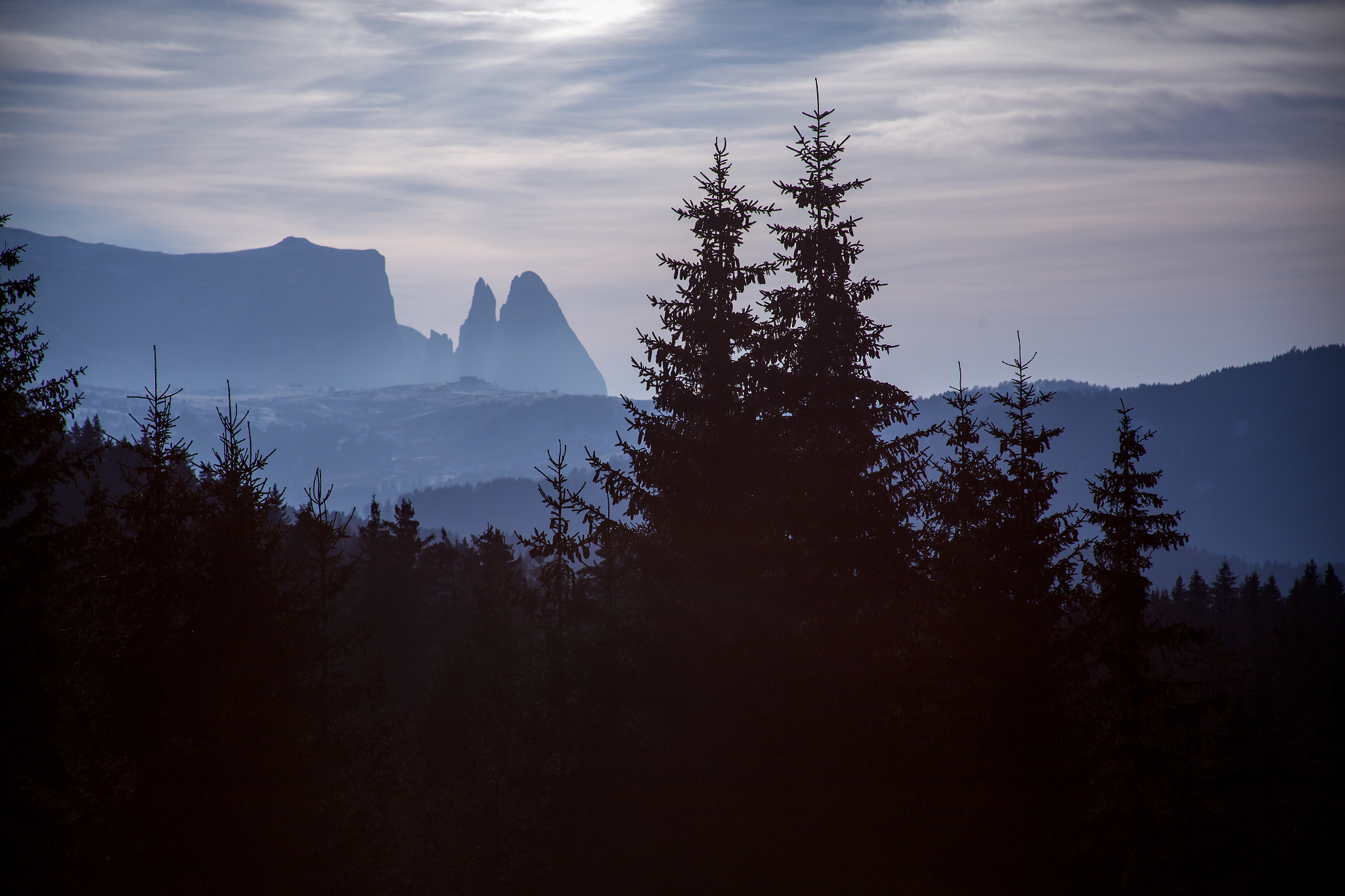 Canon EF 28-135mm F3.5-5.6 IS USM sample photo. Dolomites at sun photography