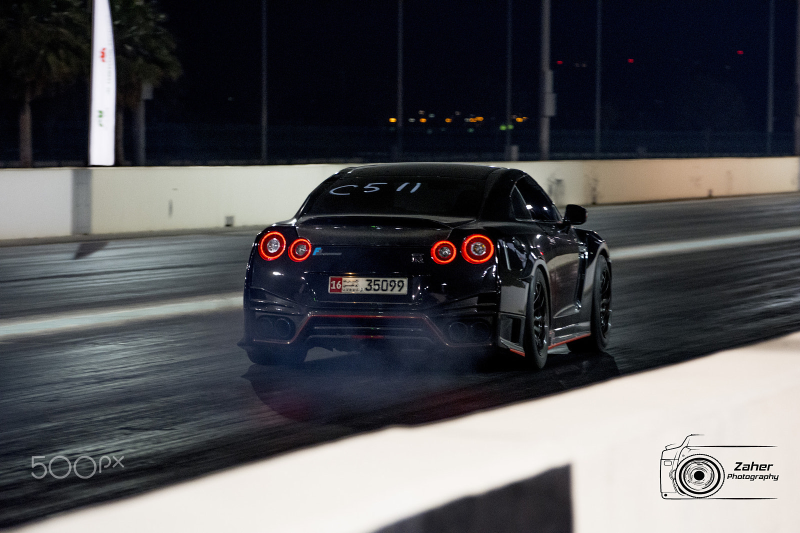 Nikon D7200 sample photo. Nissan gtr in drag race photography