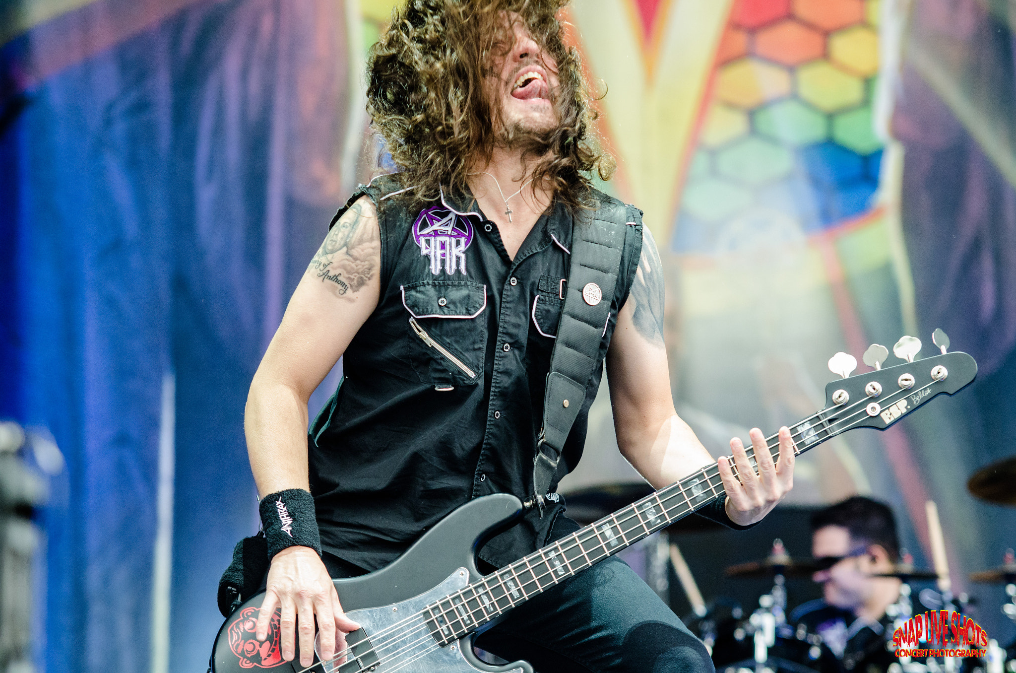 Sigma 70-200mm F2.8 EX DG Macro HSM II sample photo. Anthrax @ hellfest 2016 photography