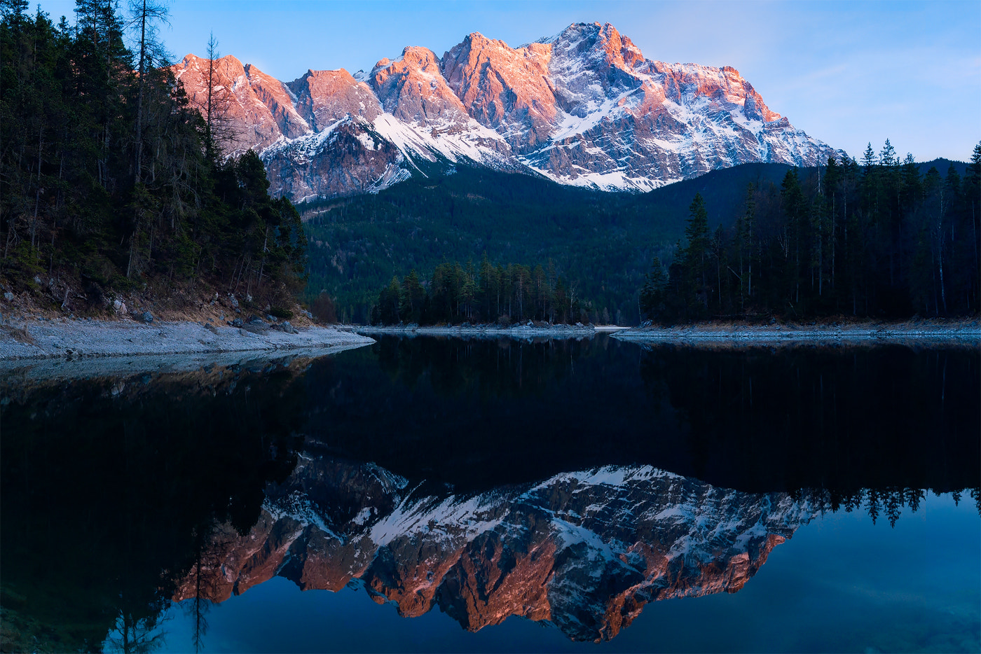 Panasonic Lumix DMC-GF2 sample photo. Sunset at eibsee photography