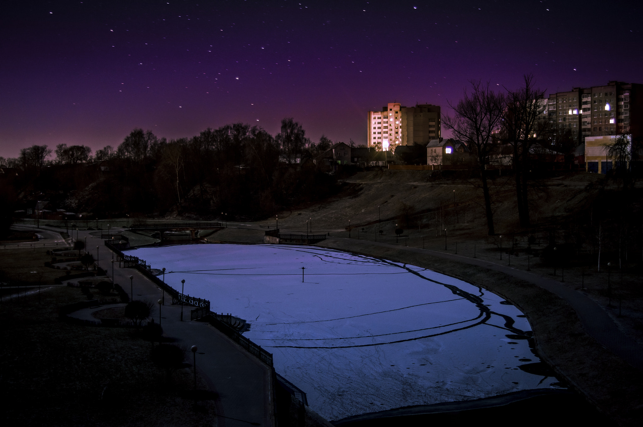 Minolta AF 28-85mm F3.5-4.5 sample photo. Night mogilev photography