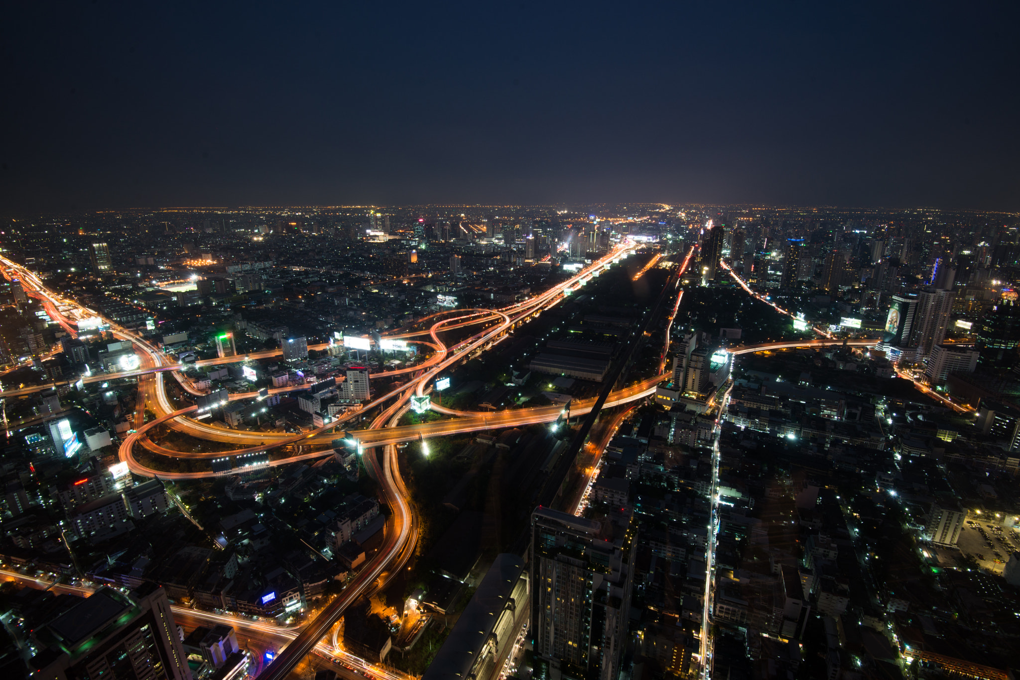 Nikon AF-S Nikkor 16-35mm F4G ED VR sample photo. Baiyoke tower ii viewpoint by night photography