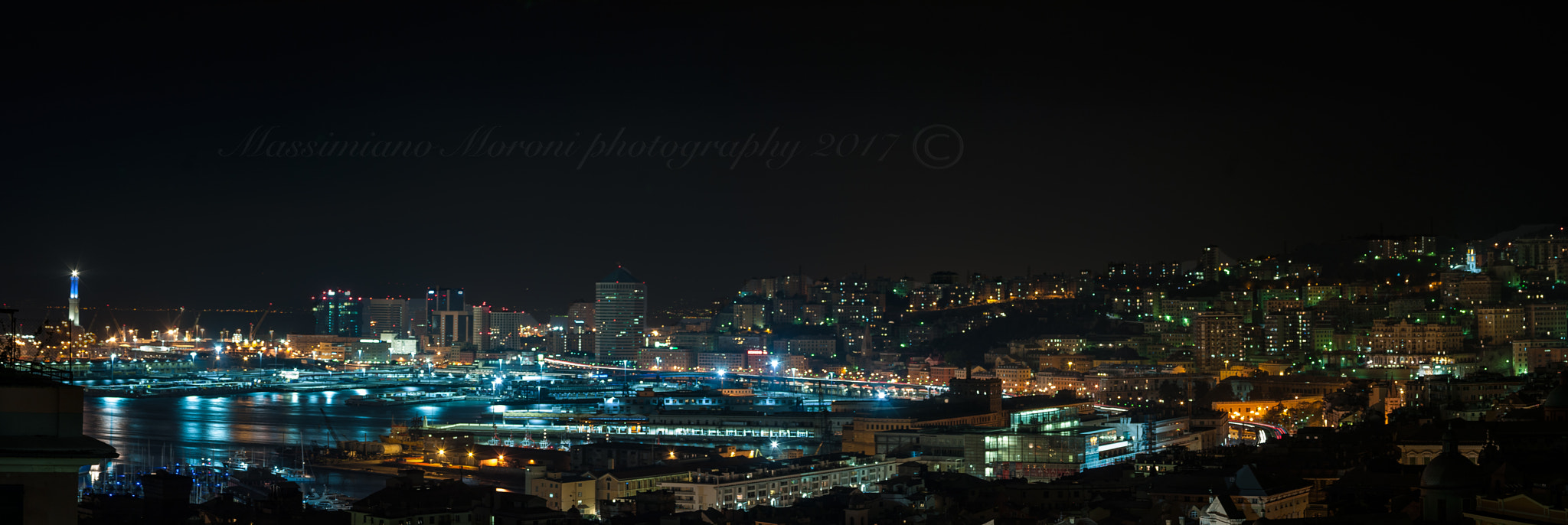 Pentax K20D sample photo. Genova di notte photography