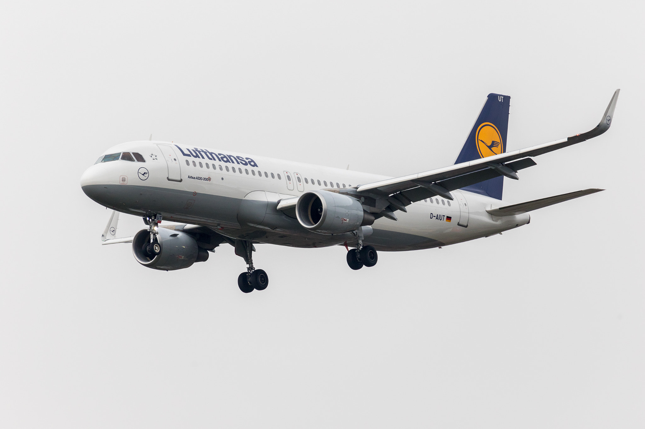 Canon EF-S 55-250mm F4-5.6 IS STM sample photo. Lufthansa d-aiut photography