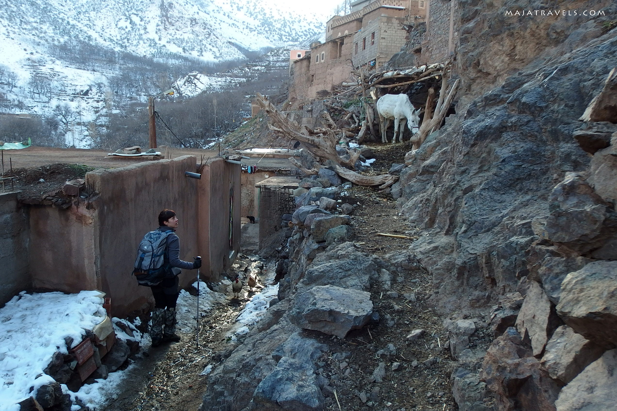 Olympus Stylus XZ-10 sample photo. High atlas mountains in winter photography