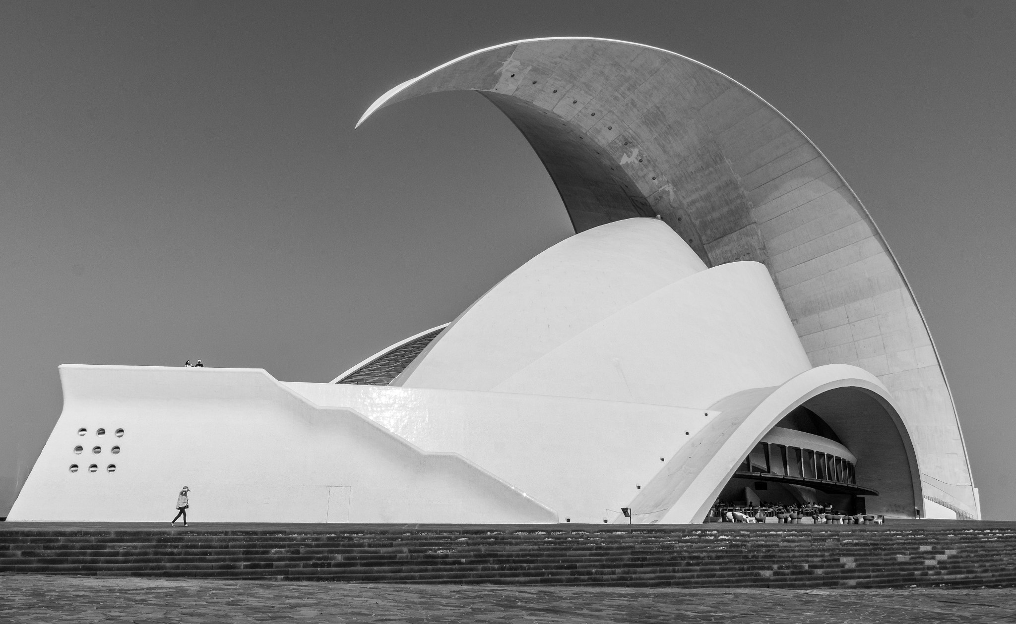 Sony SLT-A65 (SLT-A65V) sample photo. Auditorio de tenerife - totale s/w photography