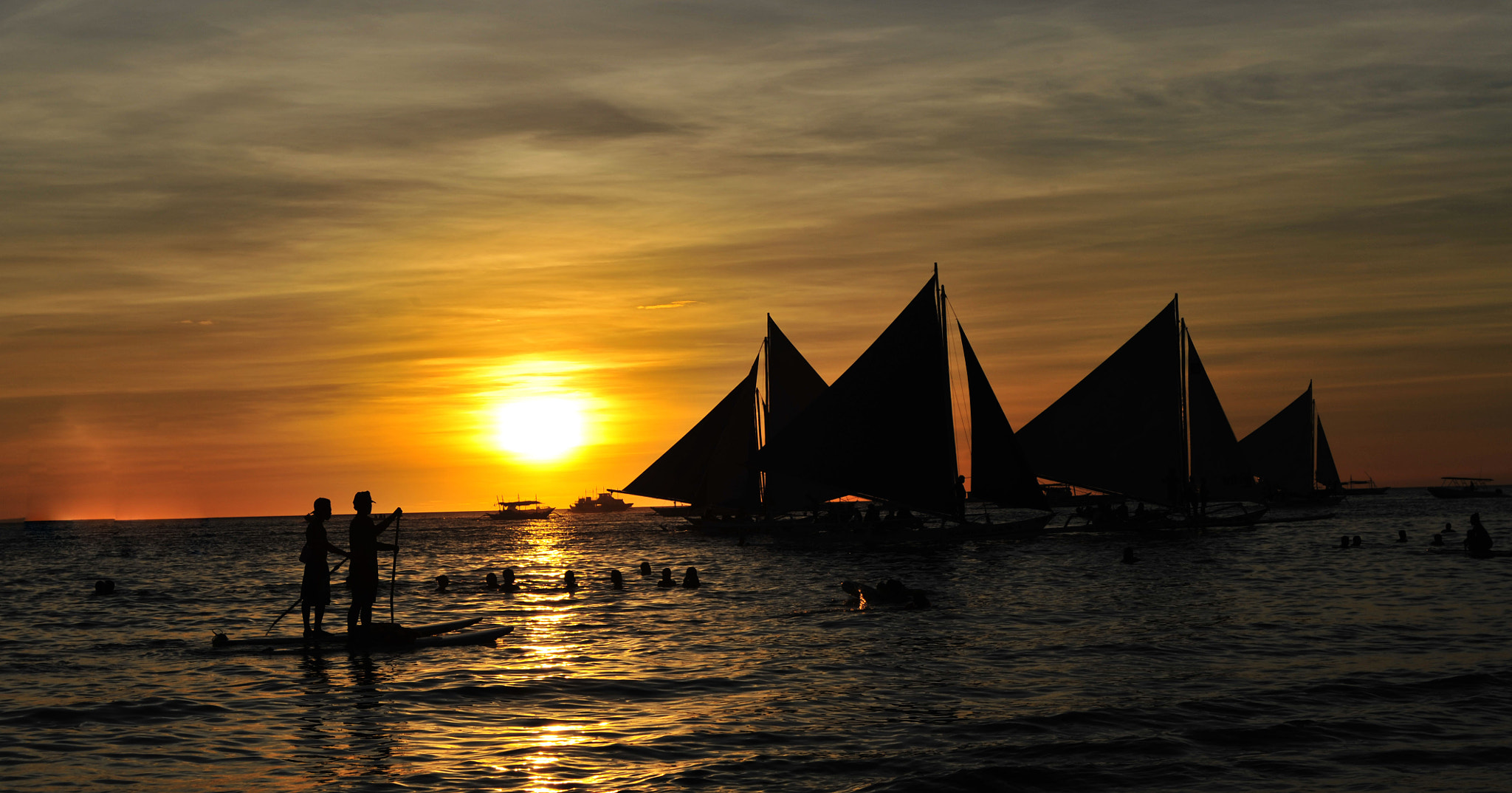 Nikon D700 sample photo. Boracay sunset photography
