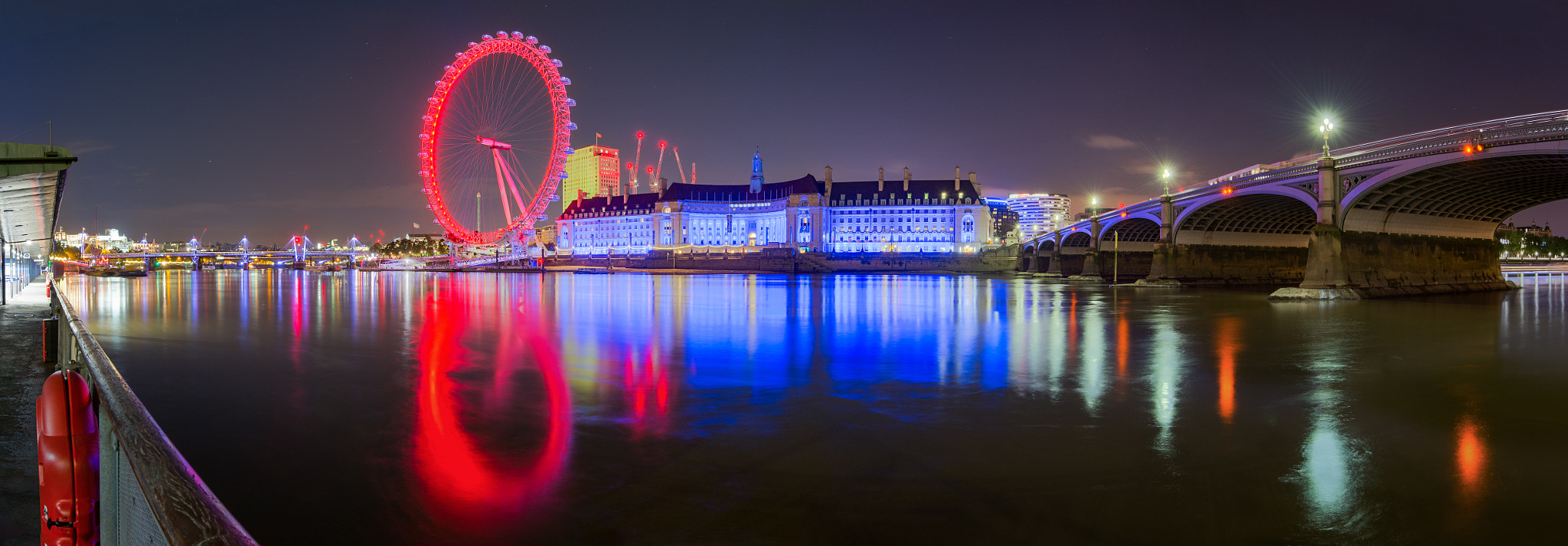Nikon AF-S Nikkor 14-24mm F2.8G ED sample photo. London eye panorama xxl photography