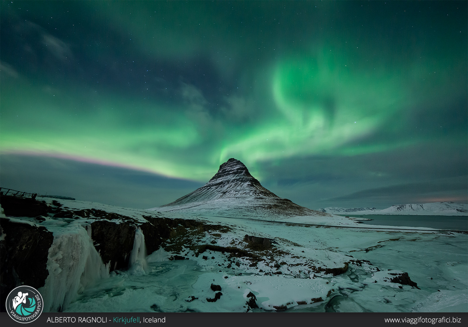 Samyang 14mm F2.8 ED AS IF UMC sample photo. Northern light at kirkjufell photography