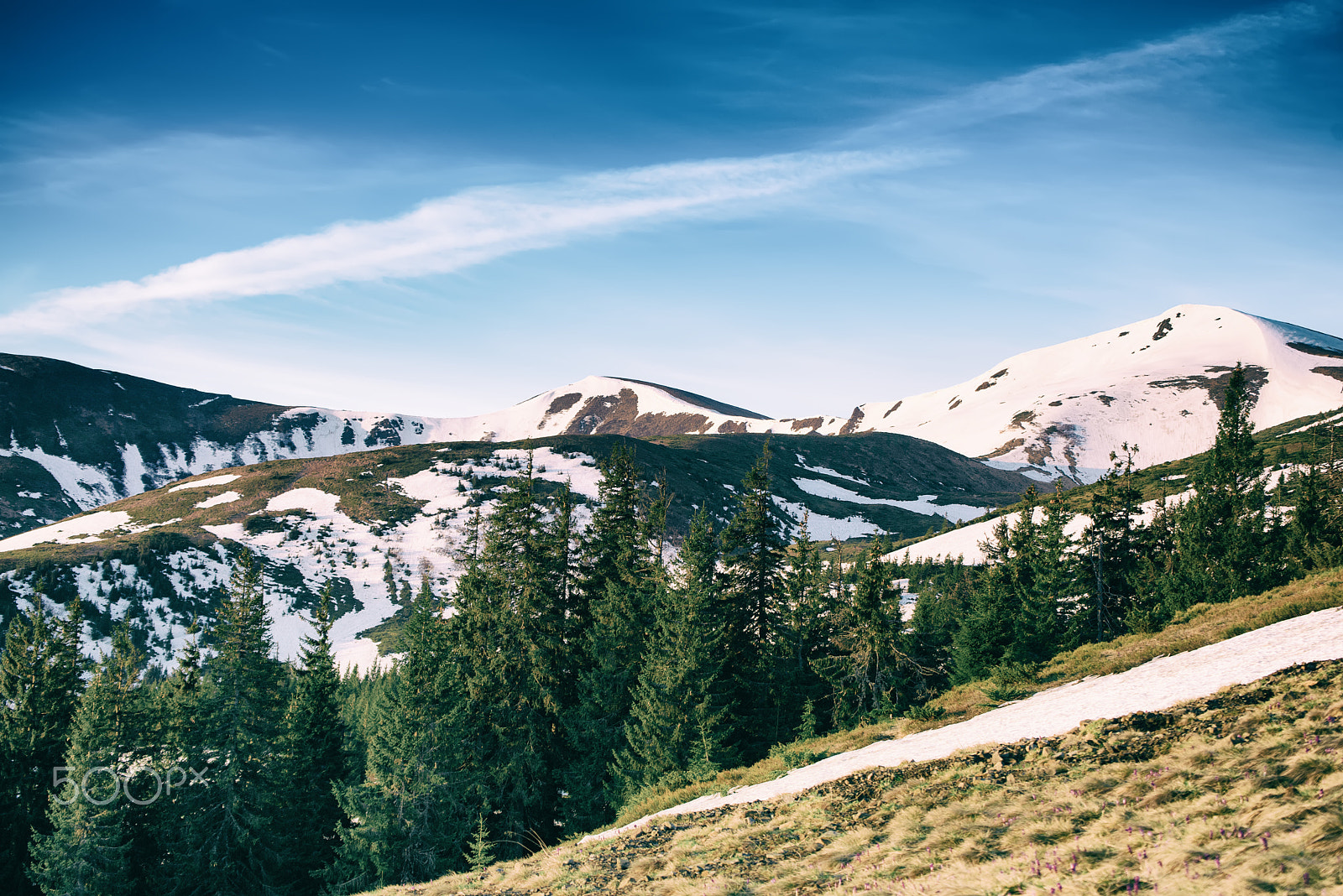 Nikon D750 sample photo. Mountains with snow photography