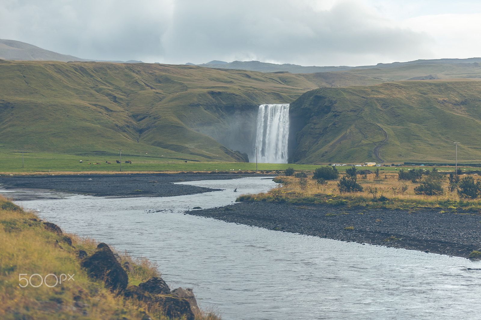 Canon EOS 5D Mark II sample photo. Skogafoss waterfall, iceland photography