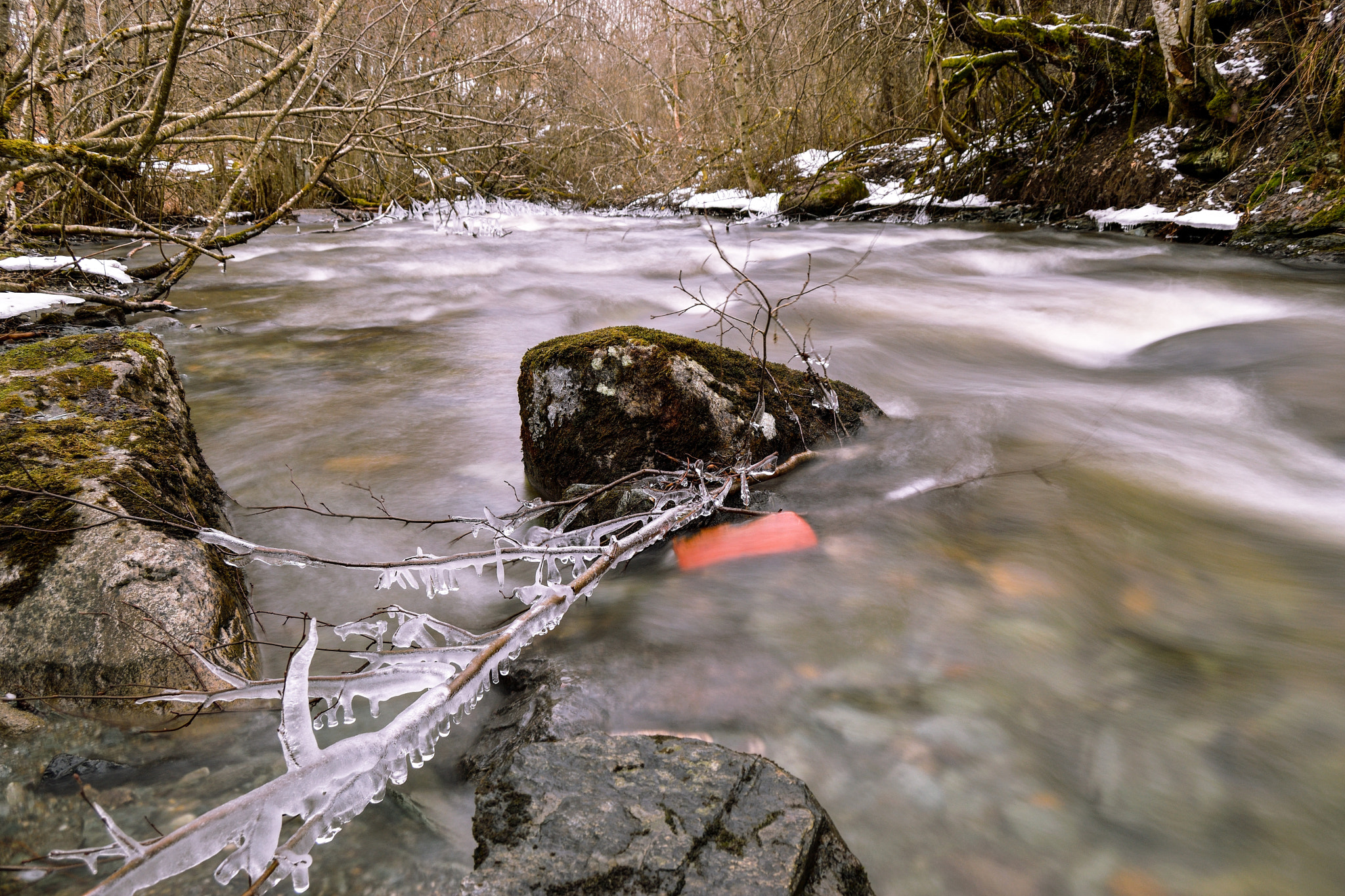 Nikon D3300 sample photo. Frozen spring photography