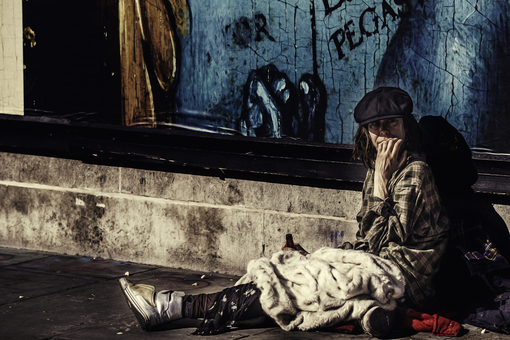 Sigma 50-100mm F1.8 DC HSM Art sample photo. Homeless woman photography