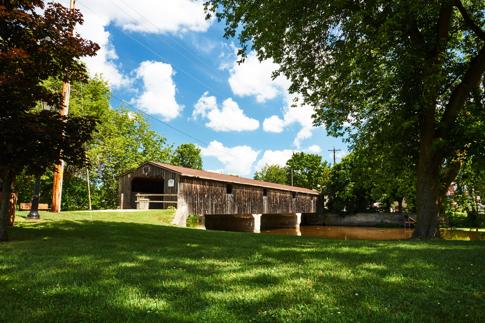 Sony SLT-A99V sample photo. Rockway covered bridge photography