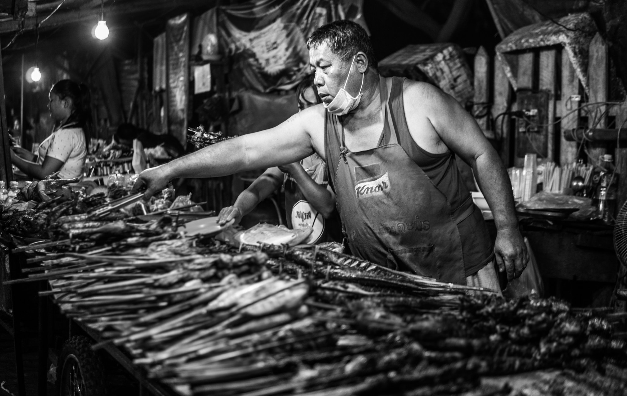 Sigma 30mm F1.4 DC DN | C sample photo. Streetfood in luang prabang photography