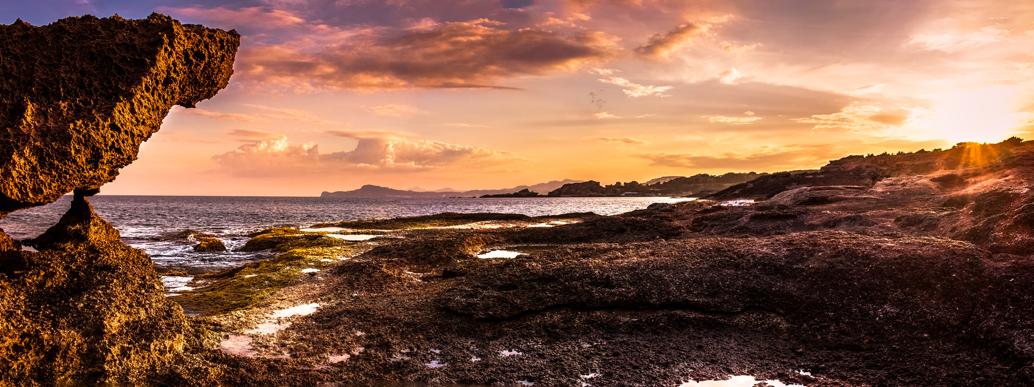 Canon EOS 1300D (EOS Rebel T6 / EOS Kiss X80) sample photo. Sunset in rhodes-kallithea beach photography