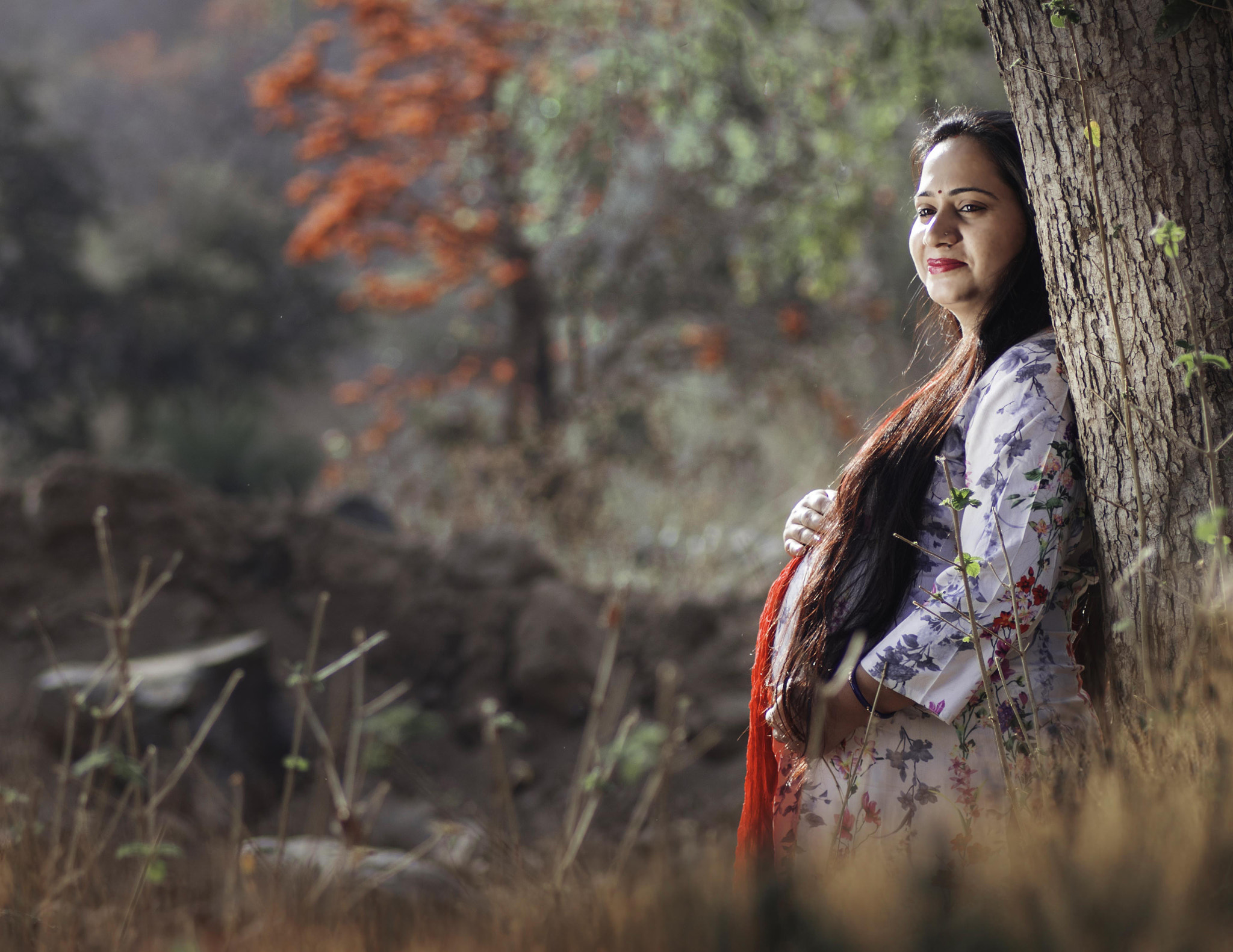 Canon EOS 80D + Tamron SP AF 90mm F2.8 Di Macro sample photo. Maternity shoot in summer days in india photography