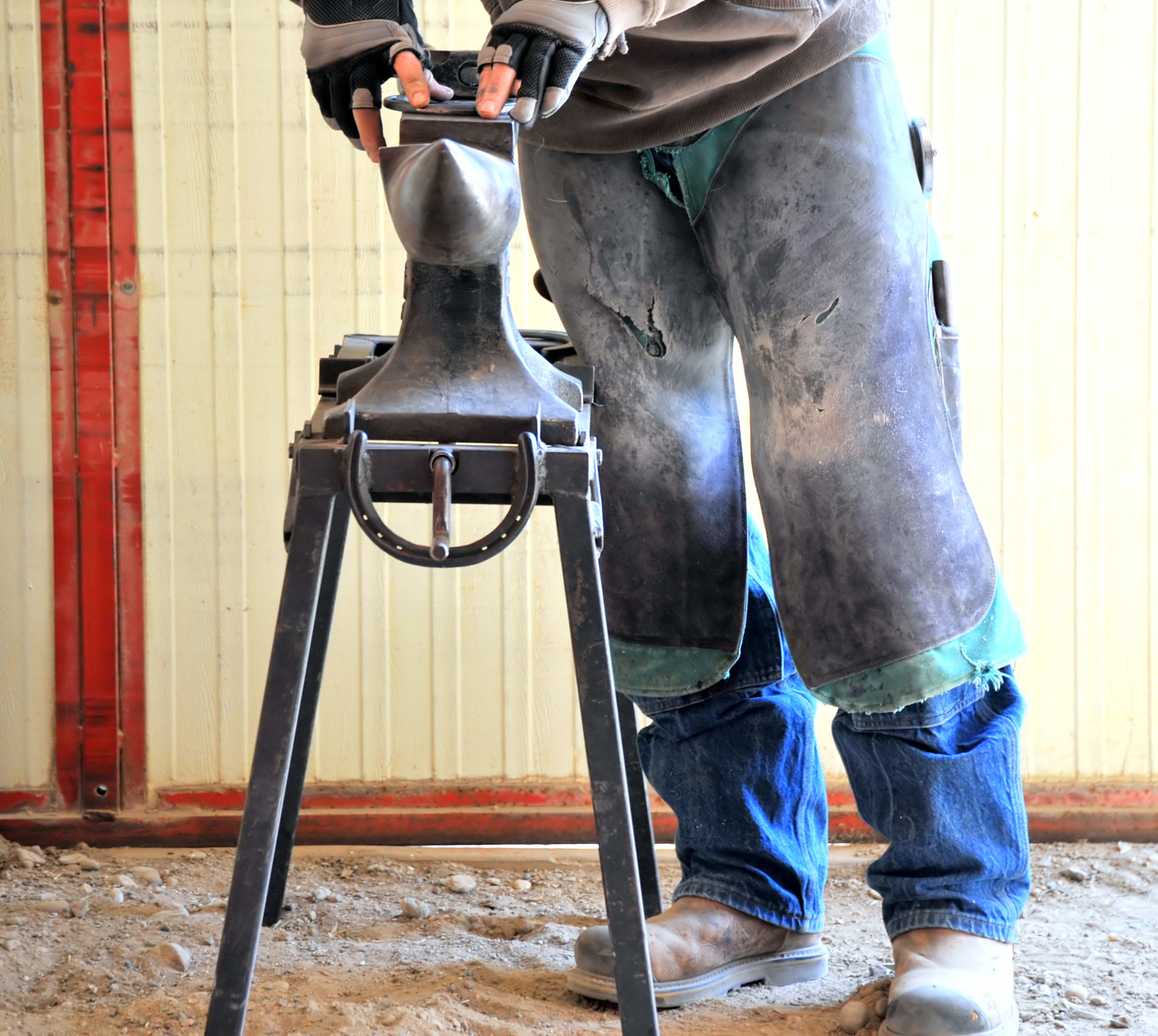 Nikon D3 sample photo. Male farrier. photography
