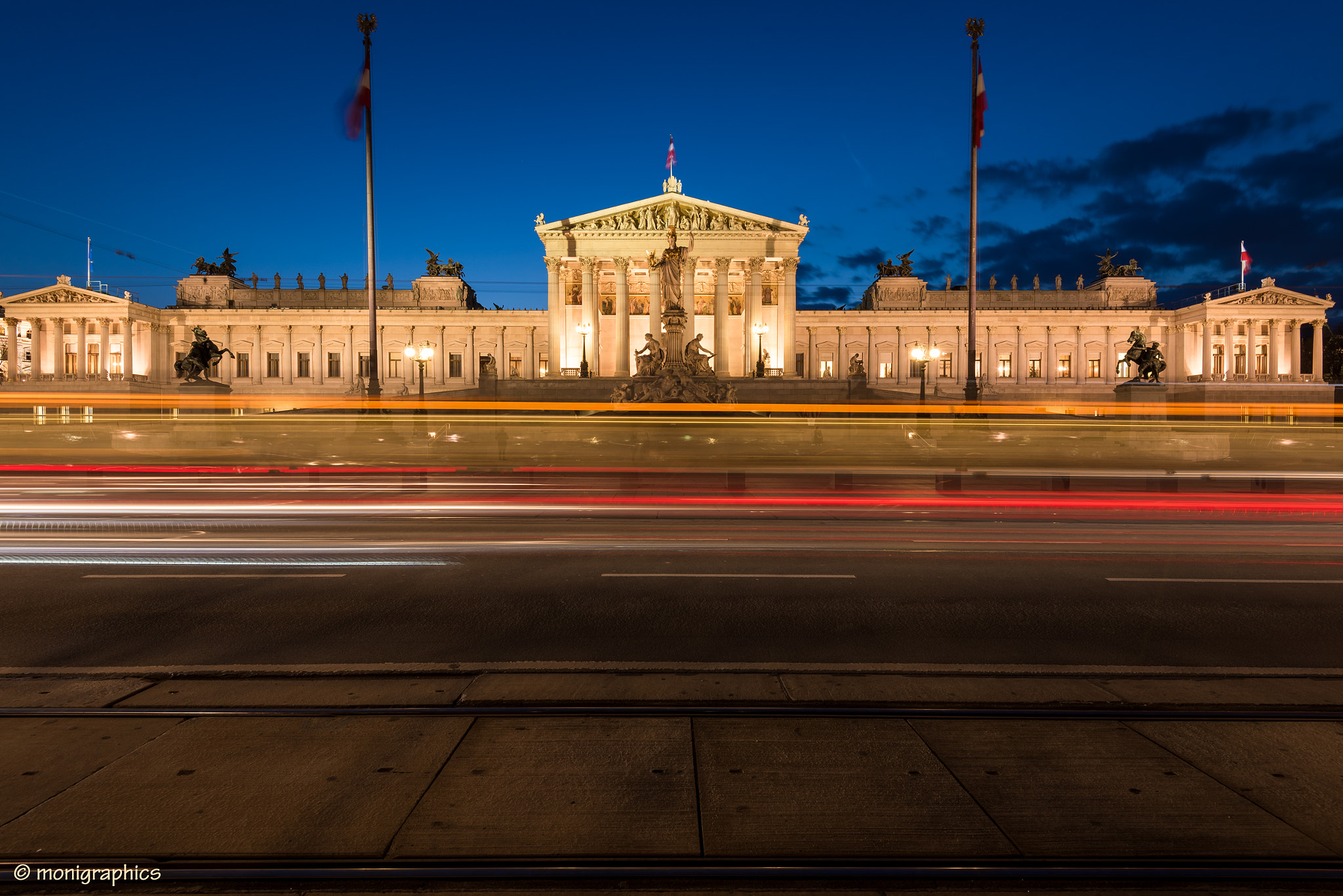 Nikon AF-S Nikkor 16-35mm F4G ED VR sample photo. Vienna parliament house photography