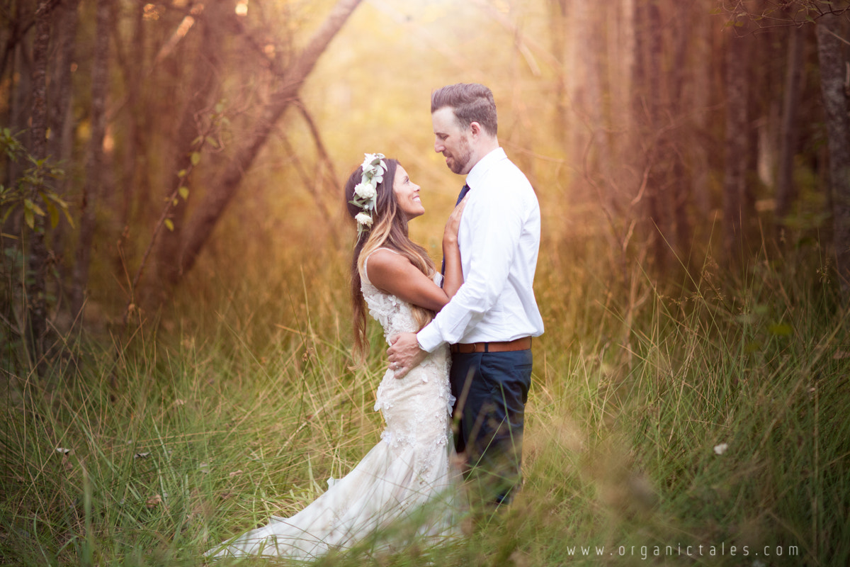 Canon EF 85mm F1.2 sample photo. Forest nuptials photography