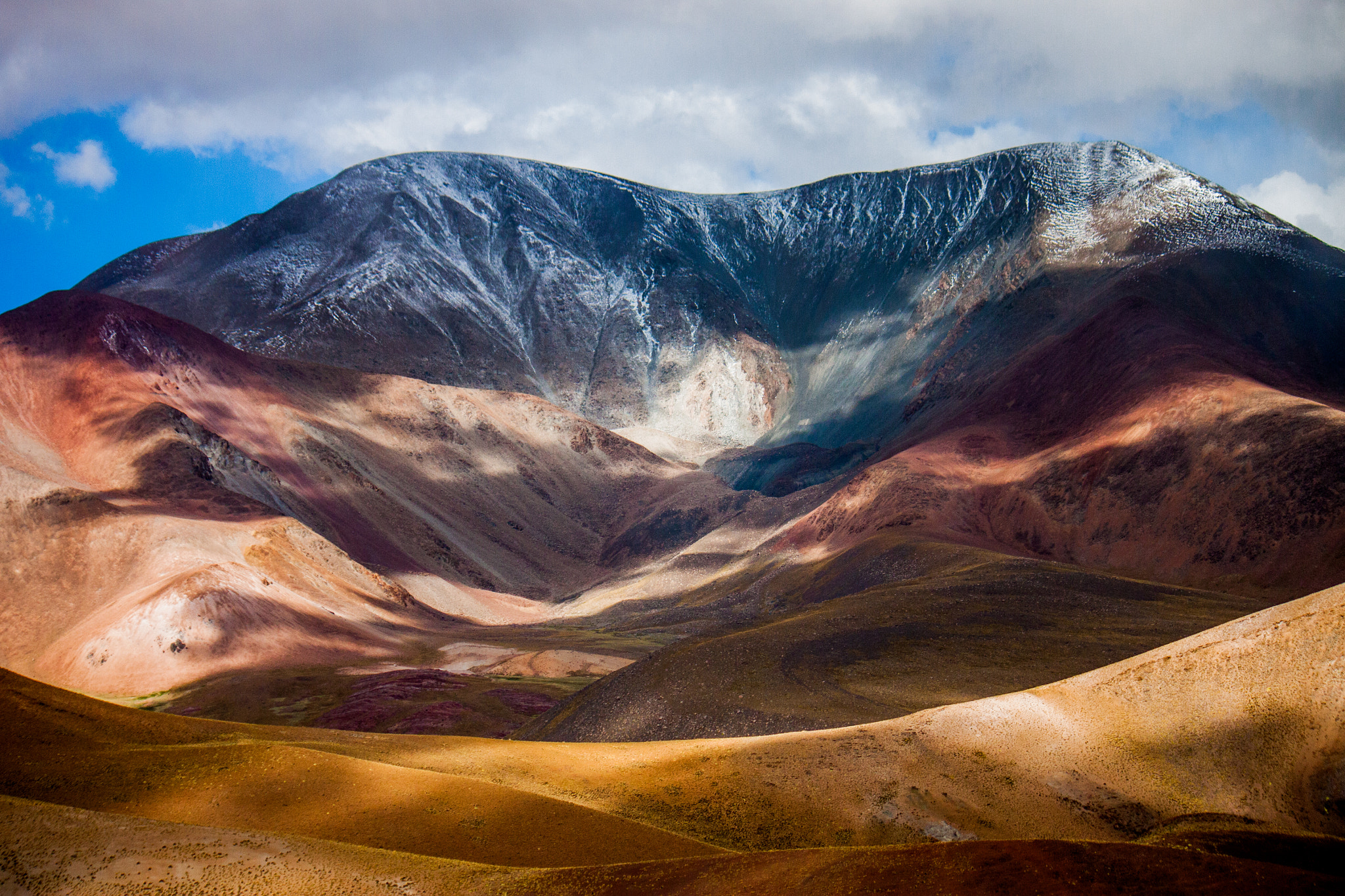 Canon EF-S 55-250mm F4-5.6 IS sample photo. Puna colorful mountains photography