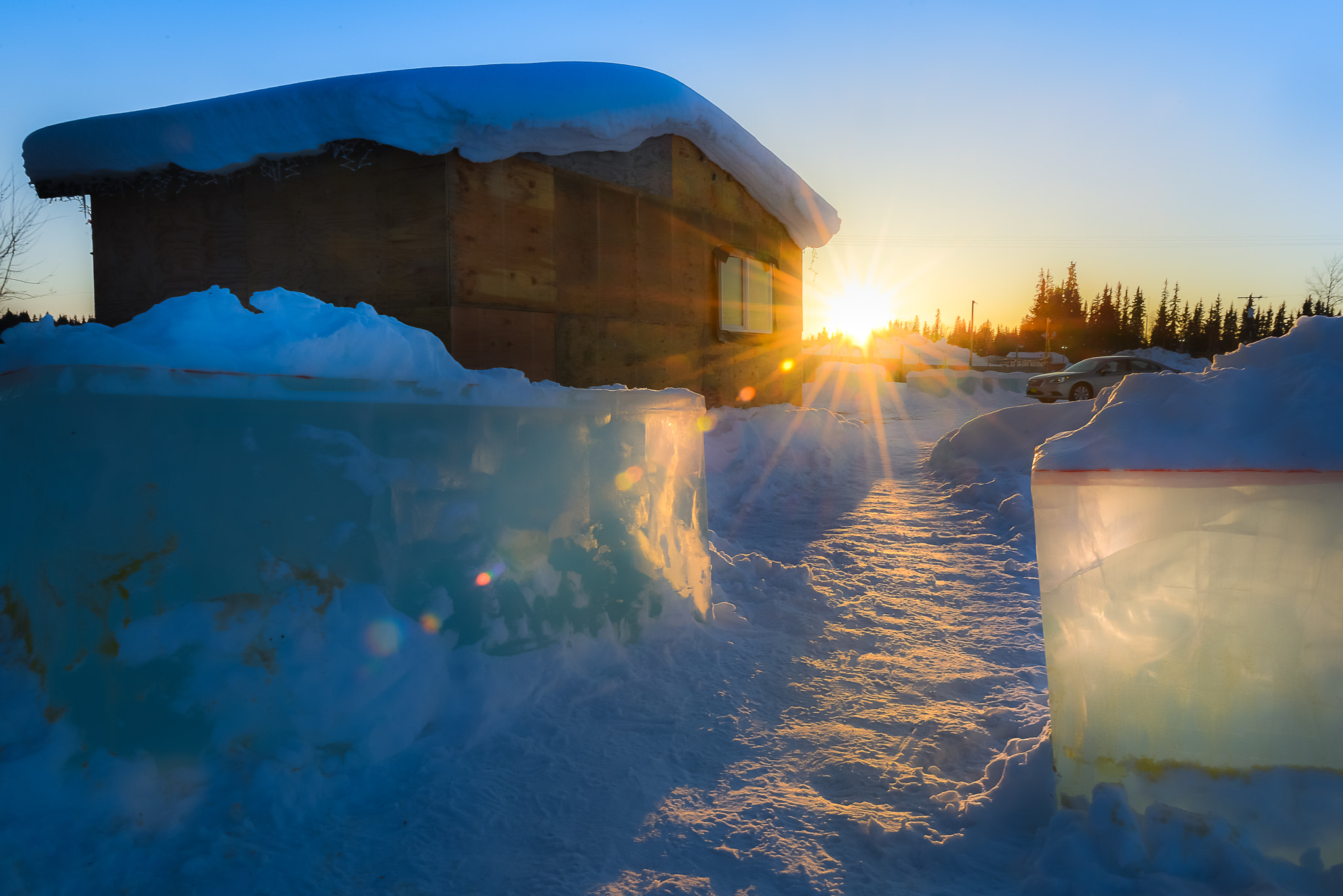 Nikon D800E sample photo. Frozen sunset photography
