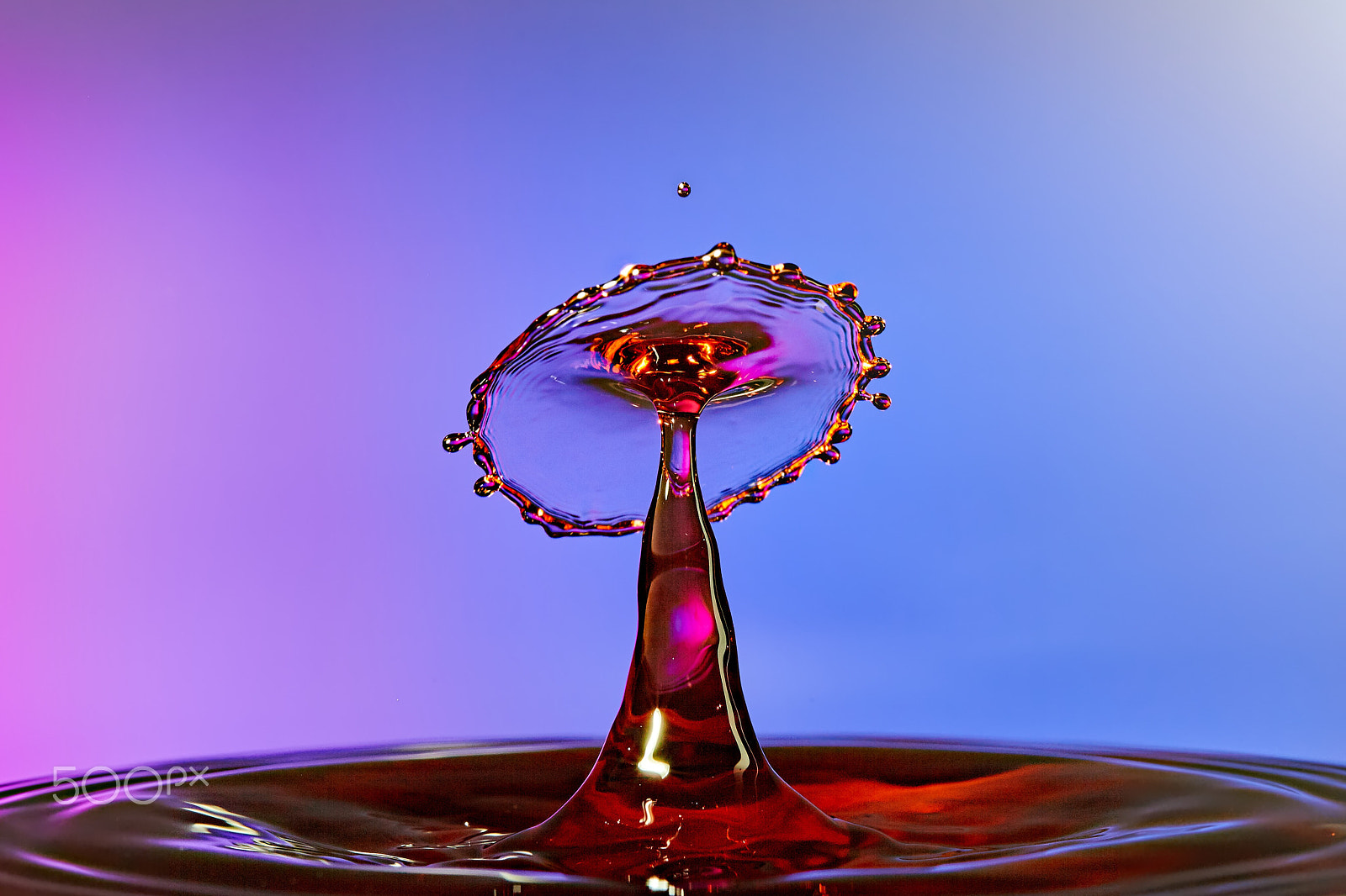 Canon EF 100mm F2.8L Macro IS USM sample photo. Water drop collision close up image photography