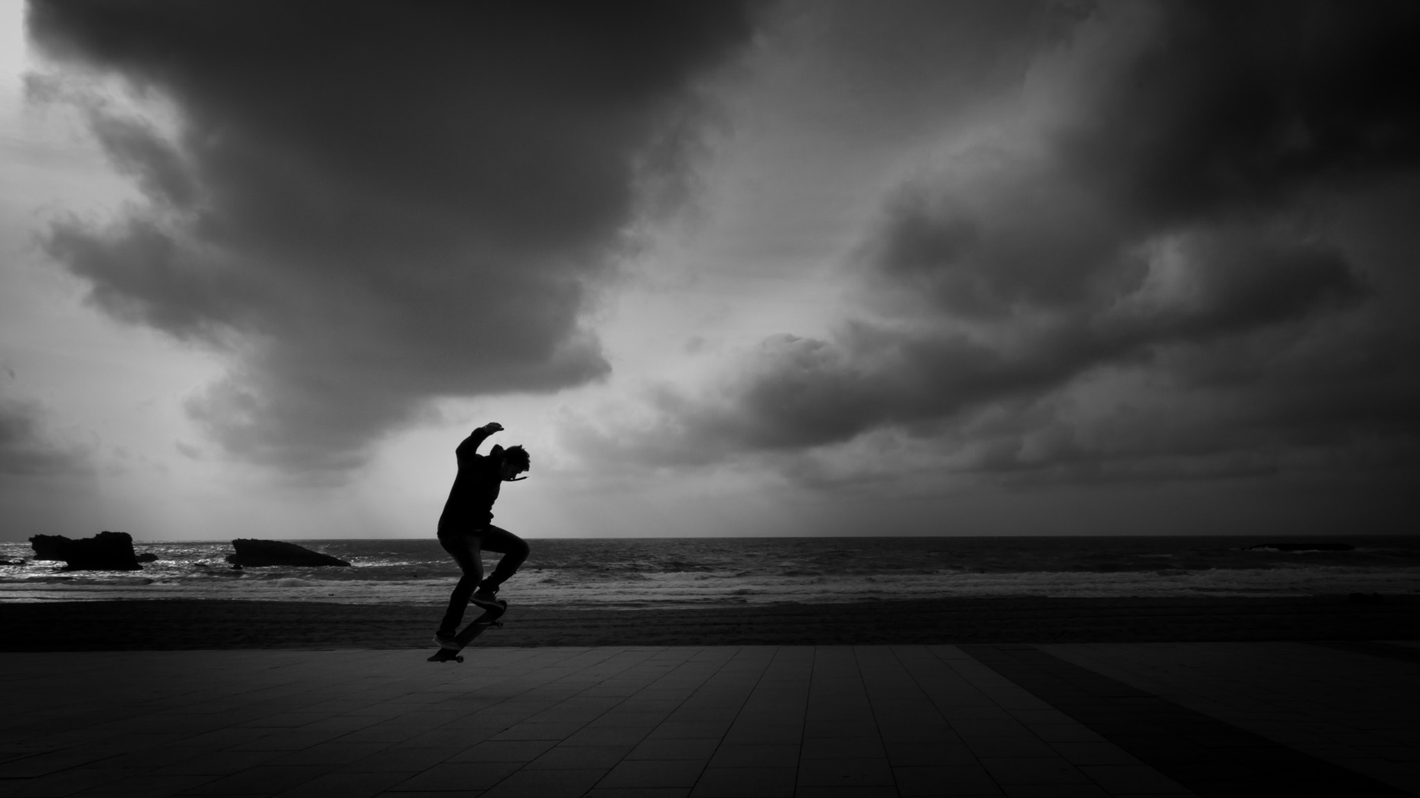 Canon EF 17-40mm F4L USM sample photo. Skater à biarritz photography